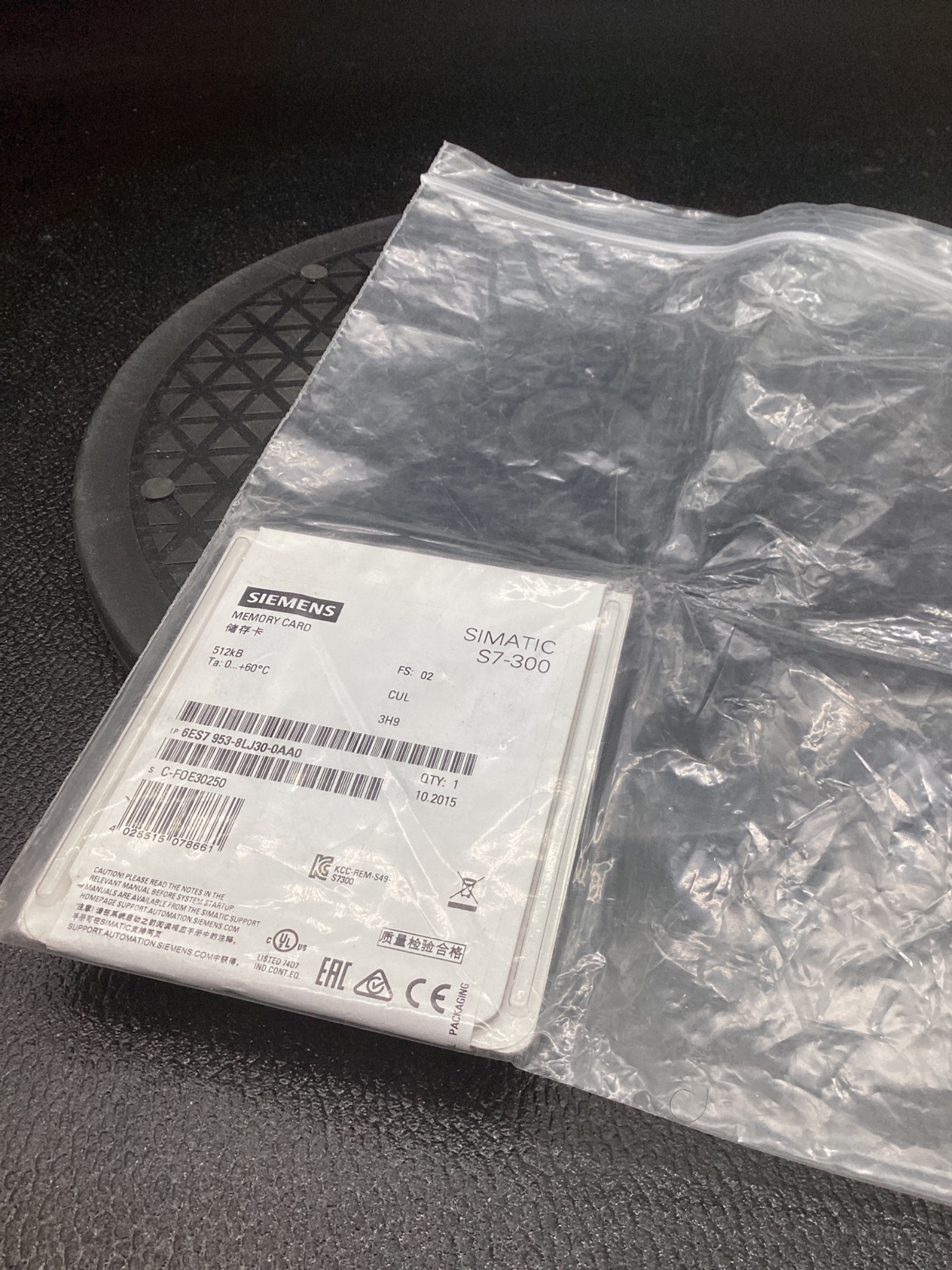 SIEMENS 6ES7 953-8LJ30-0AA0 SIMATIC S7 Micro Memory Card NEW 1