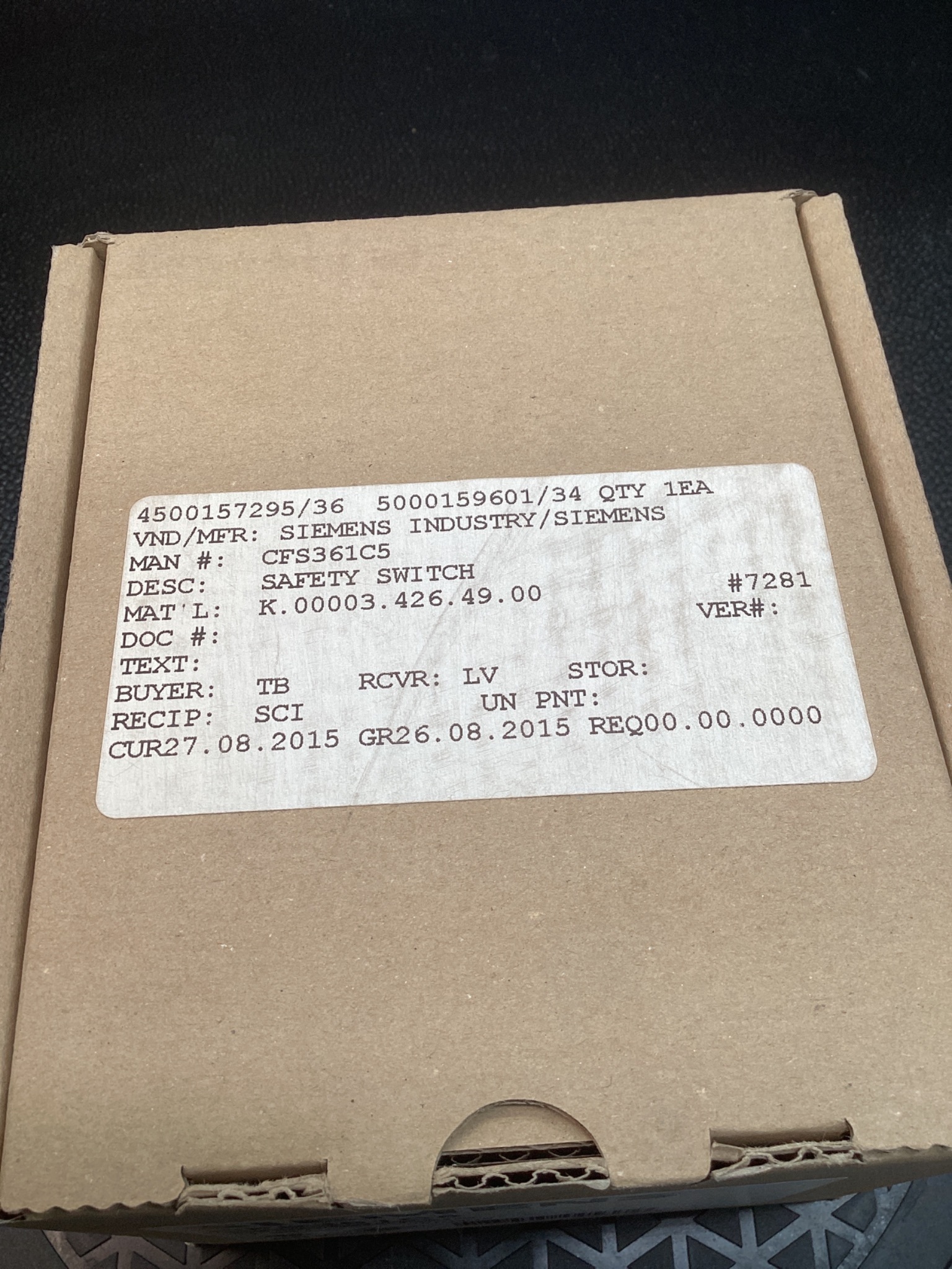 SIEMENS CFS361C5 Compact Fusible Switch 30A 600V 3PH NEW 4