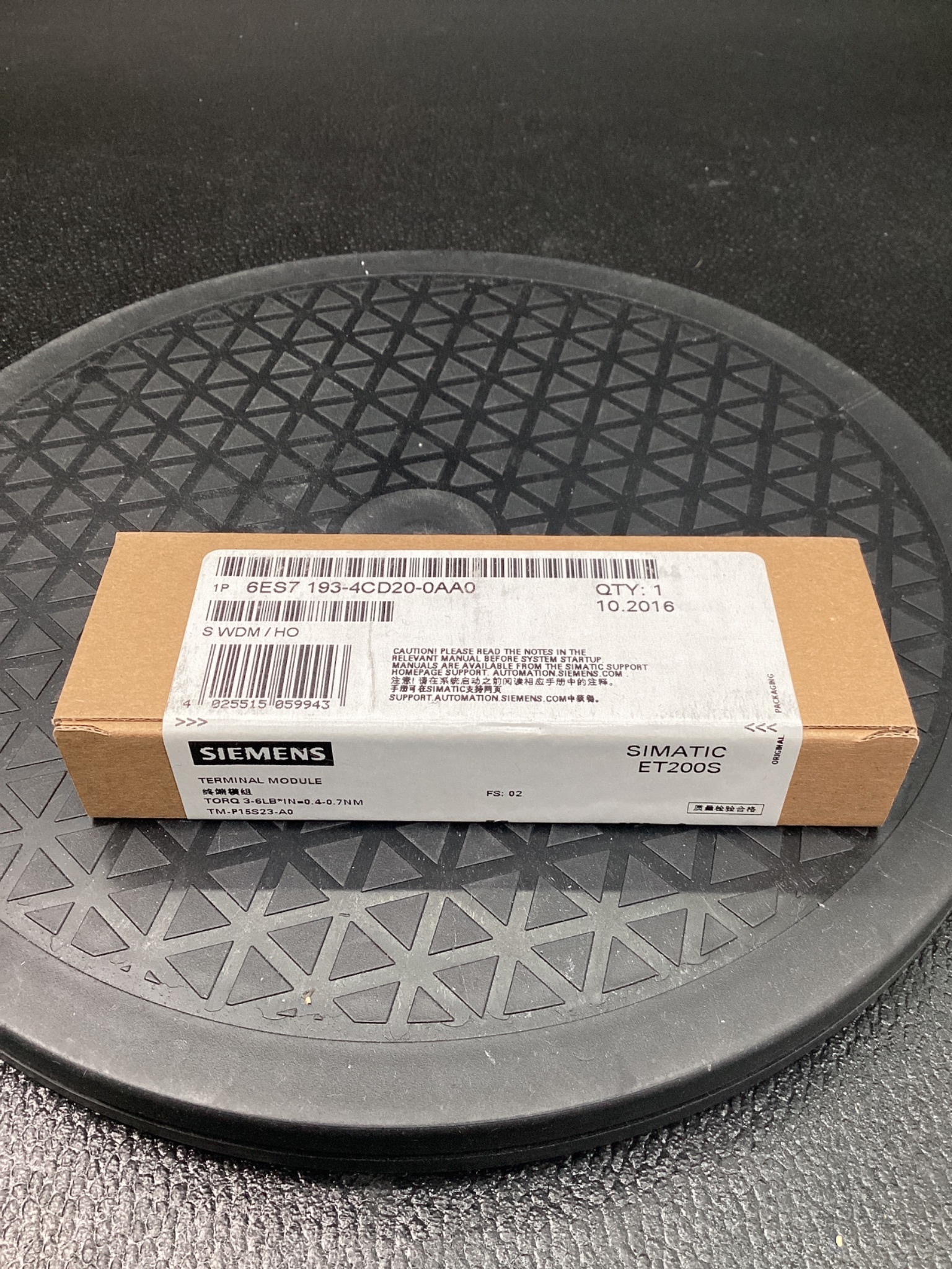 SIEMENS 6ES7 193-4CD20-0AA0 Terminal Module ET200S NEW 5