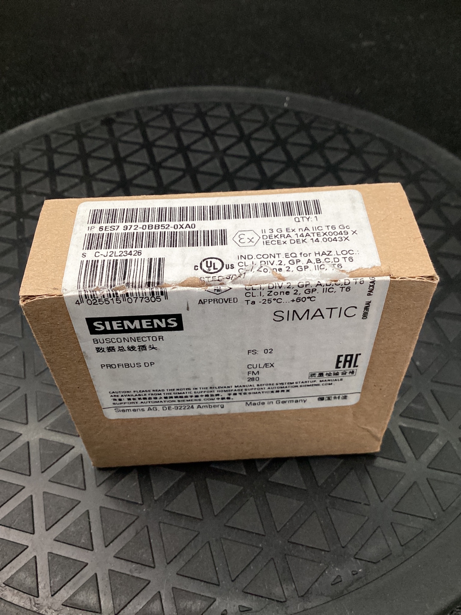 SIEMENS 6ES7 972-0BB52-0XA0 Profibus DP Bus Connector NEW 4
