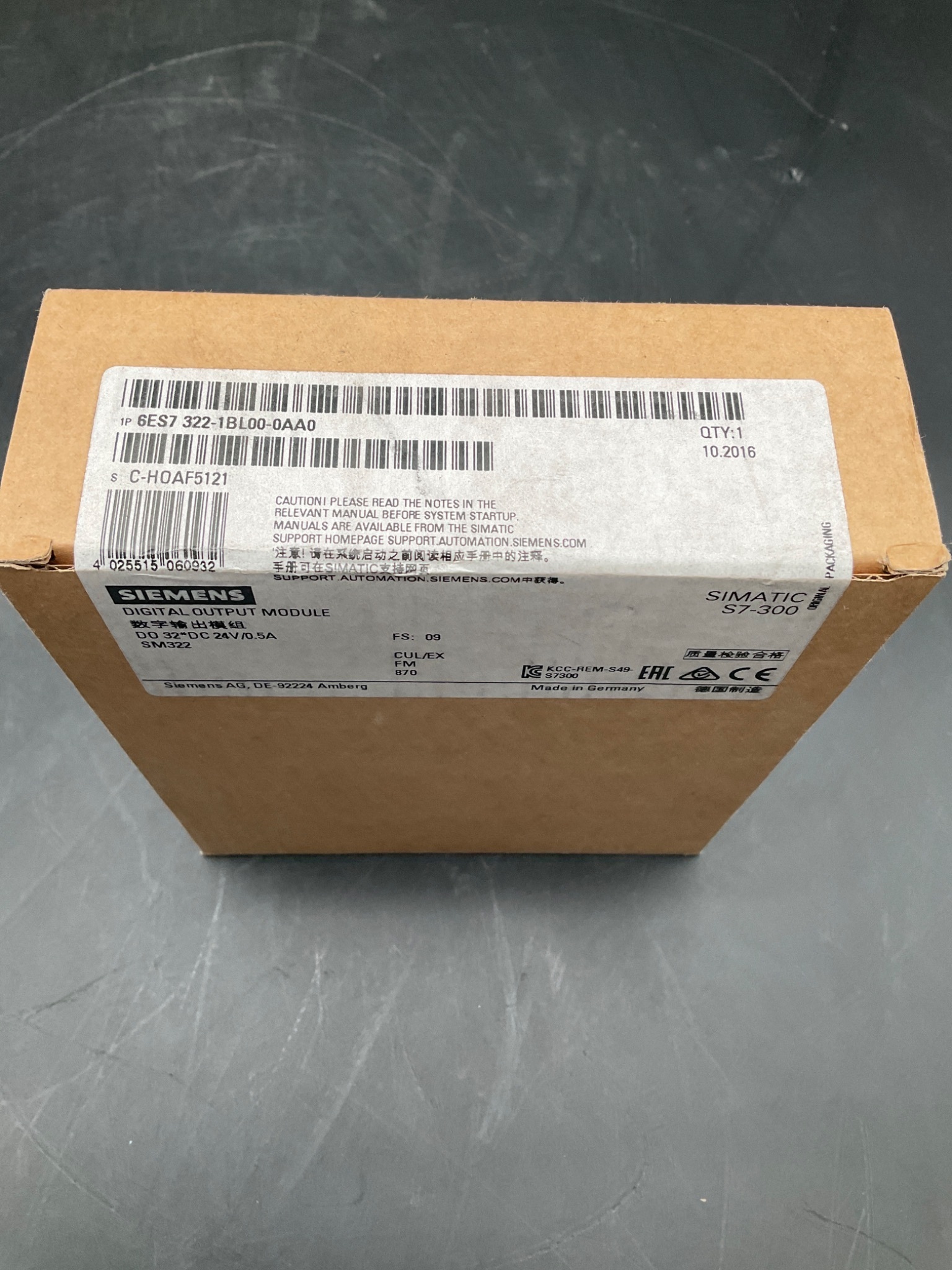 SIEMENS 6ES7 322-1BL00-0AA0 Digital Output Module ET200S NEW 2