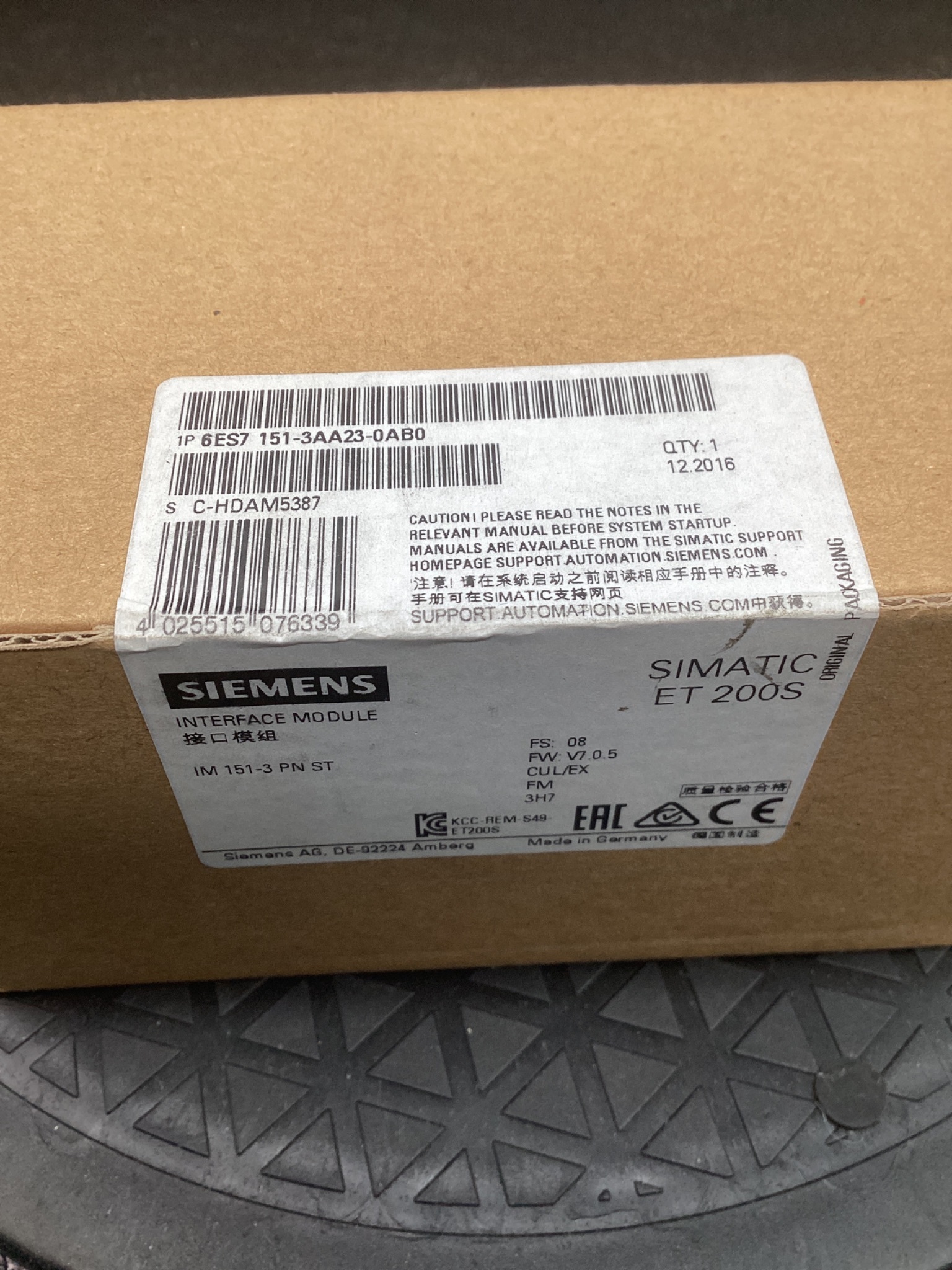 SIEMENS 6ES7 151-3AA23-0AB0 Interface Module PN Standard NEW 3