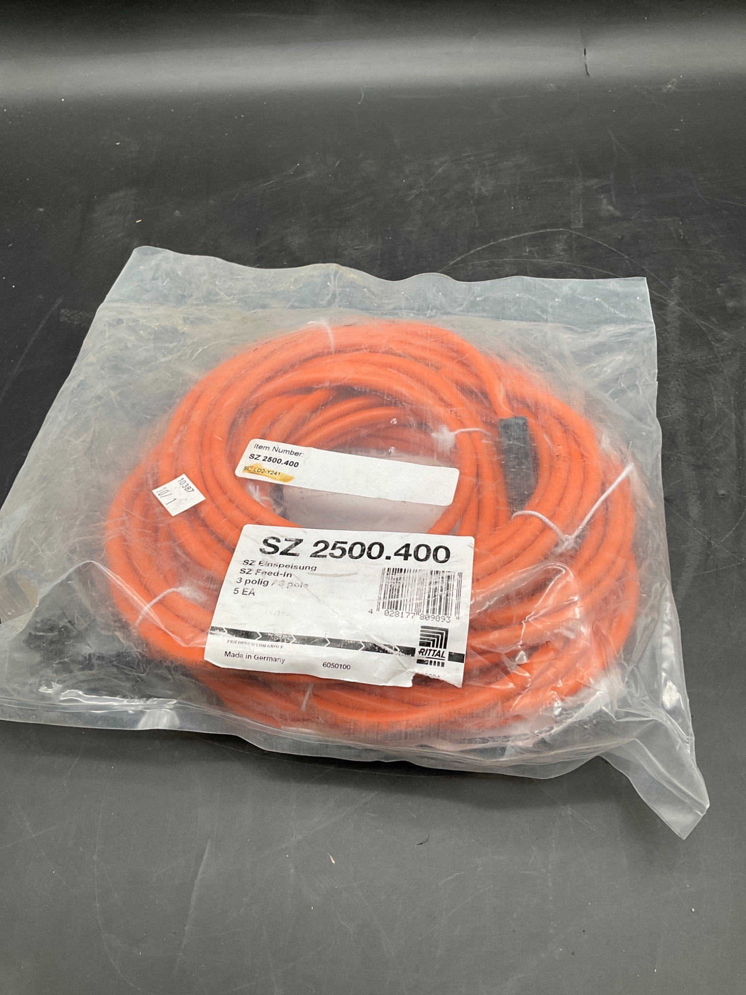 RITTAL SZ 2500.400 LED System Light Cable 3-Pole 3000mm NEW (5 Pack) 0