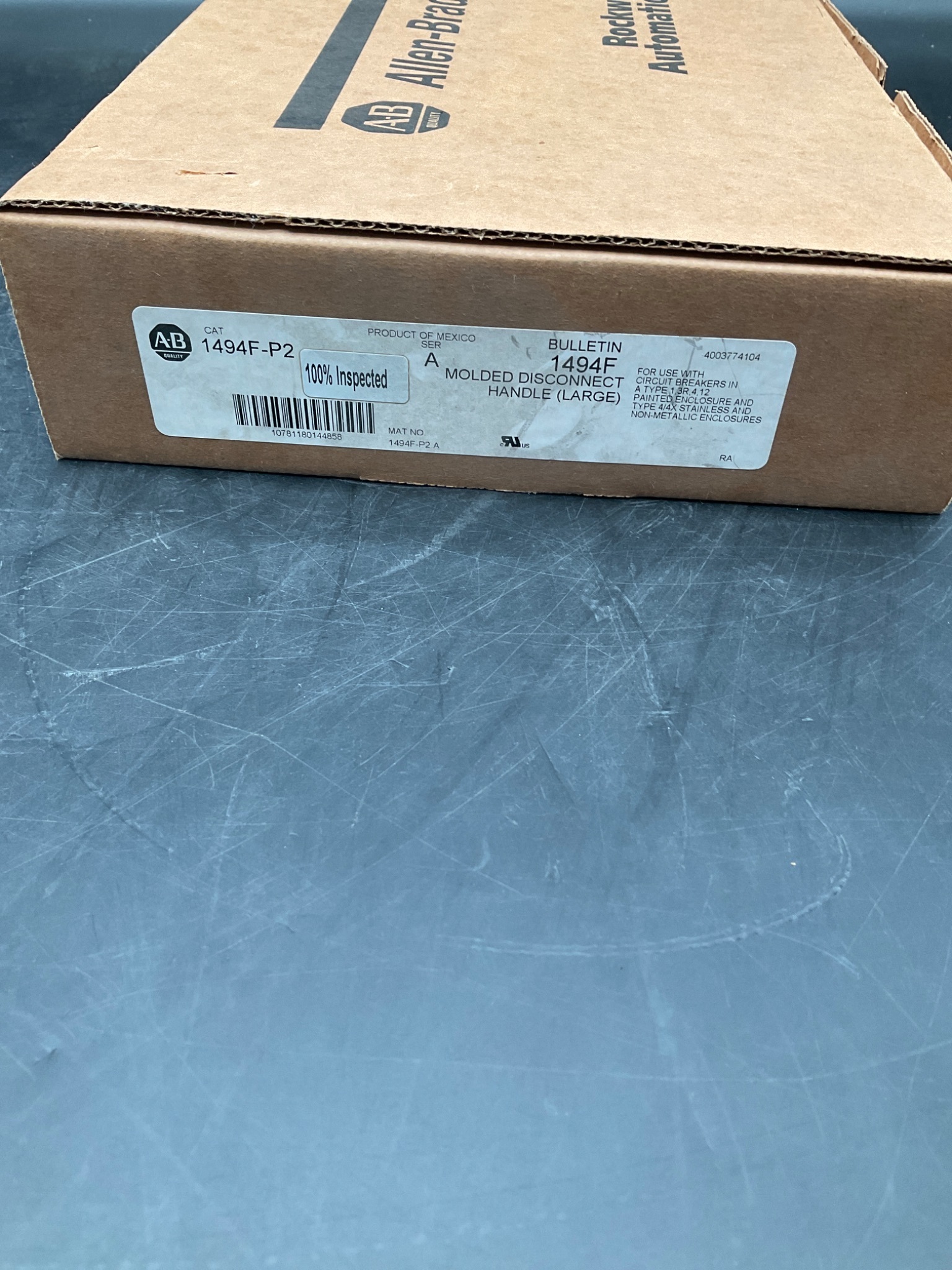ALLEN BRADLEY 1494F-P2 Disconnect Switch Operating Mechanism NEW 6