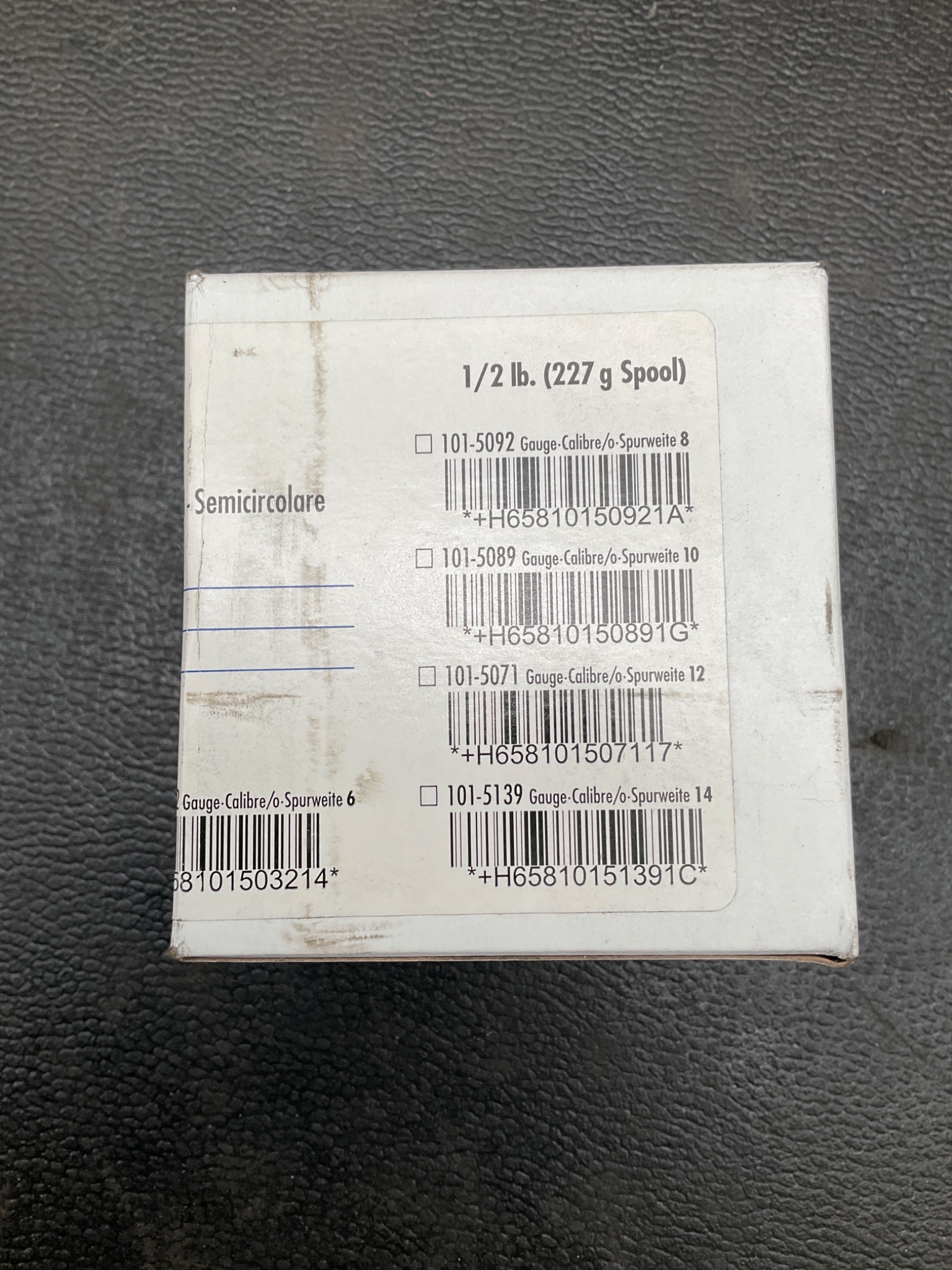 HENRY SCHEIN 101-5032 6 Gauge Blue Wire Wax NEW 1