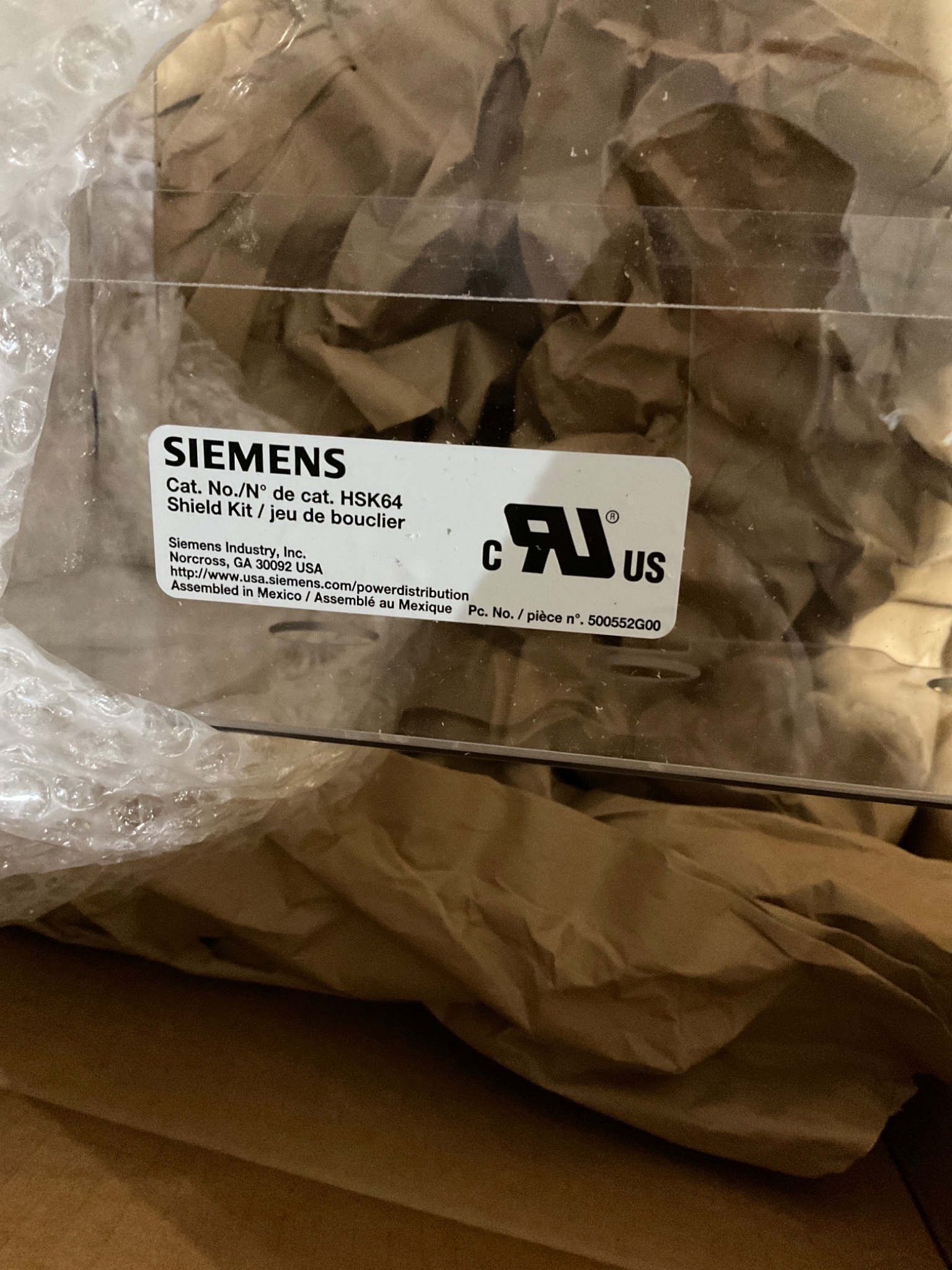 SIEMENS HSK64 Shield Kit Assembly NEW 3