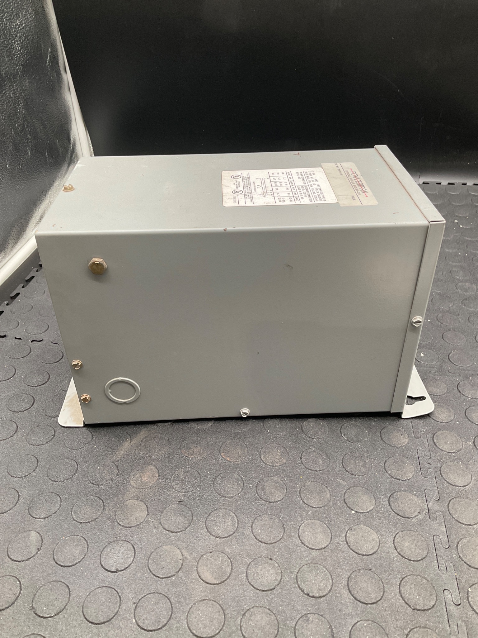 POWERTRAN PT600-2K Enclosed Transformer 2KVA 480V - 120V 1PH USED 3