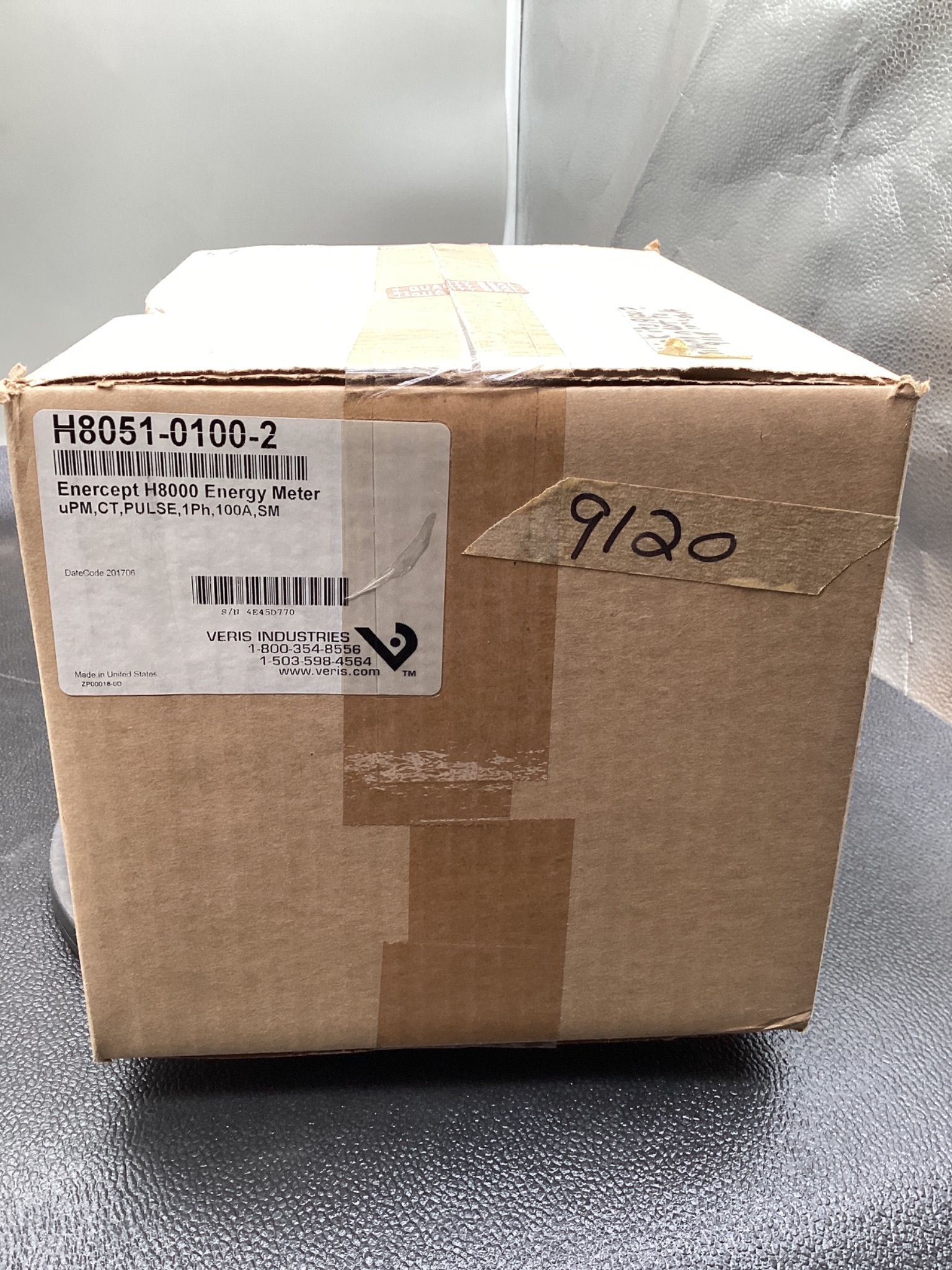 VERIS INDUSTRIES H8051-0100-2 Enercept H8000 Energy Meter 100A Pulse Output NEW 0