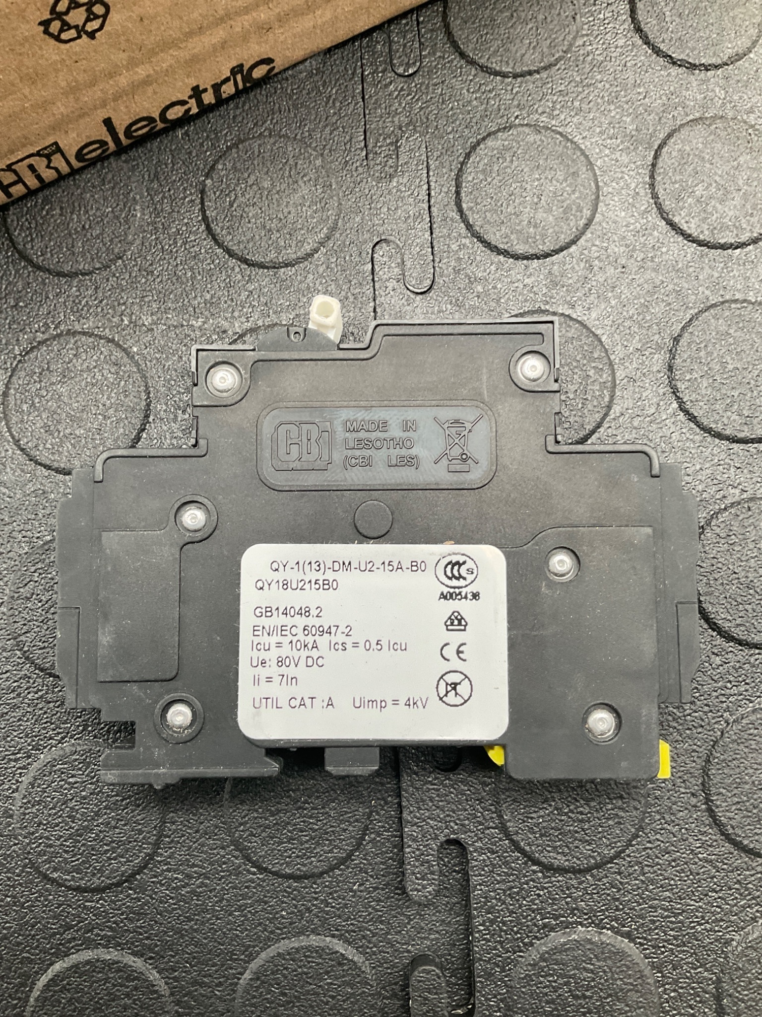 CBI QY-1(13)-DM-U2-15A-B0 Circuit Breaker 15A U2 Curve NEW (LOT OF 7) 2