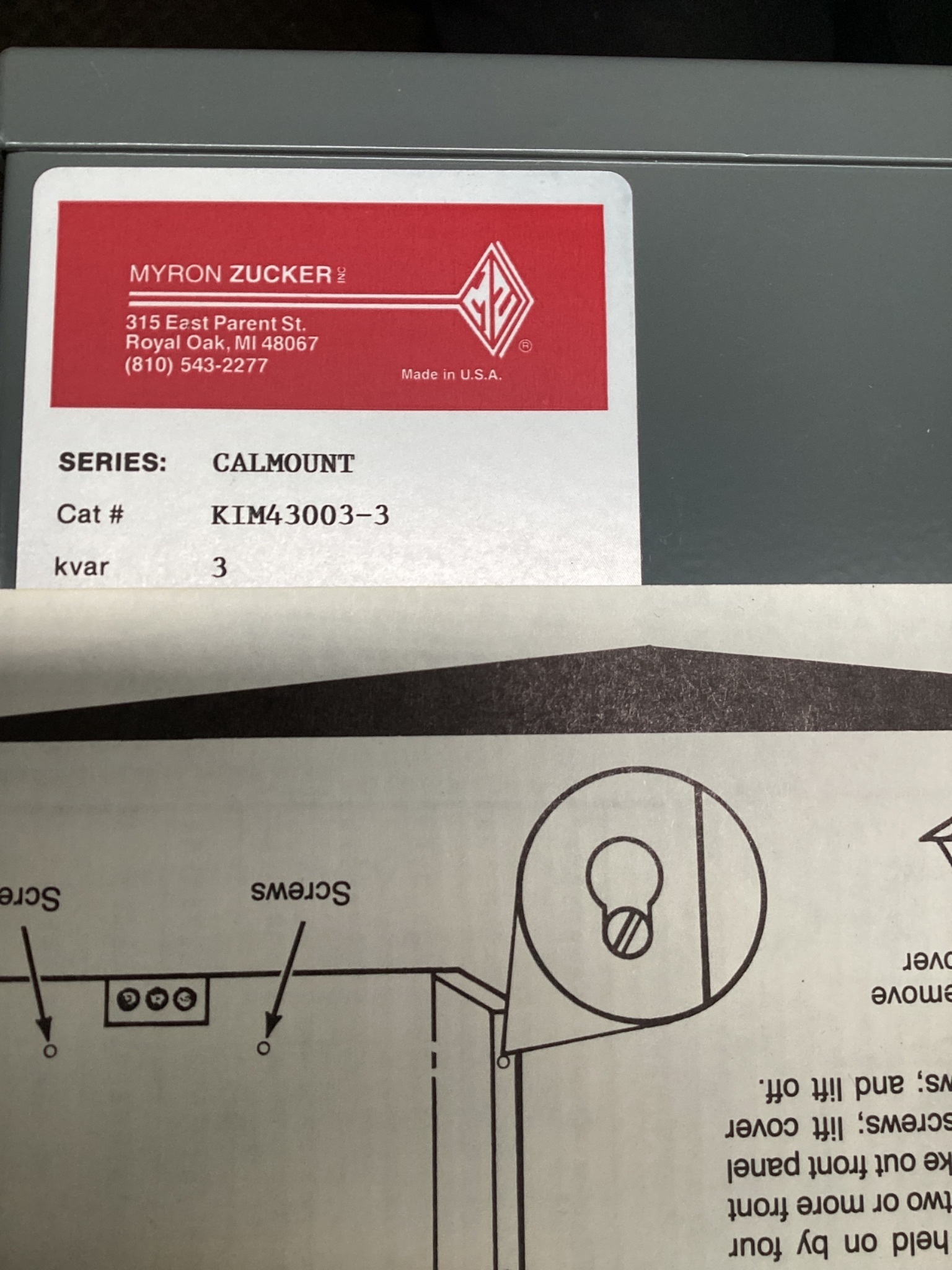 MYRON ZUCKER KIM43003-3 Industrial Transformer NEW 5