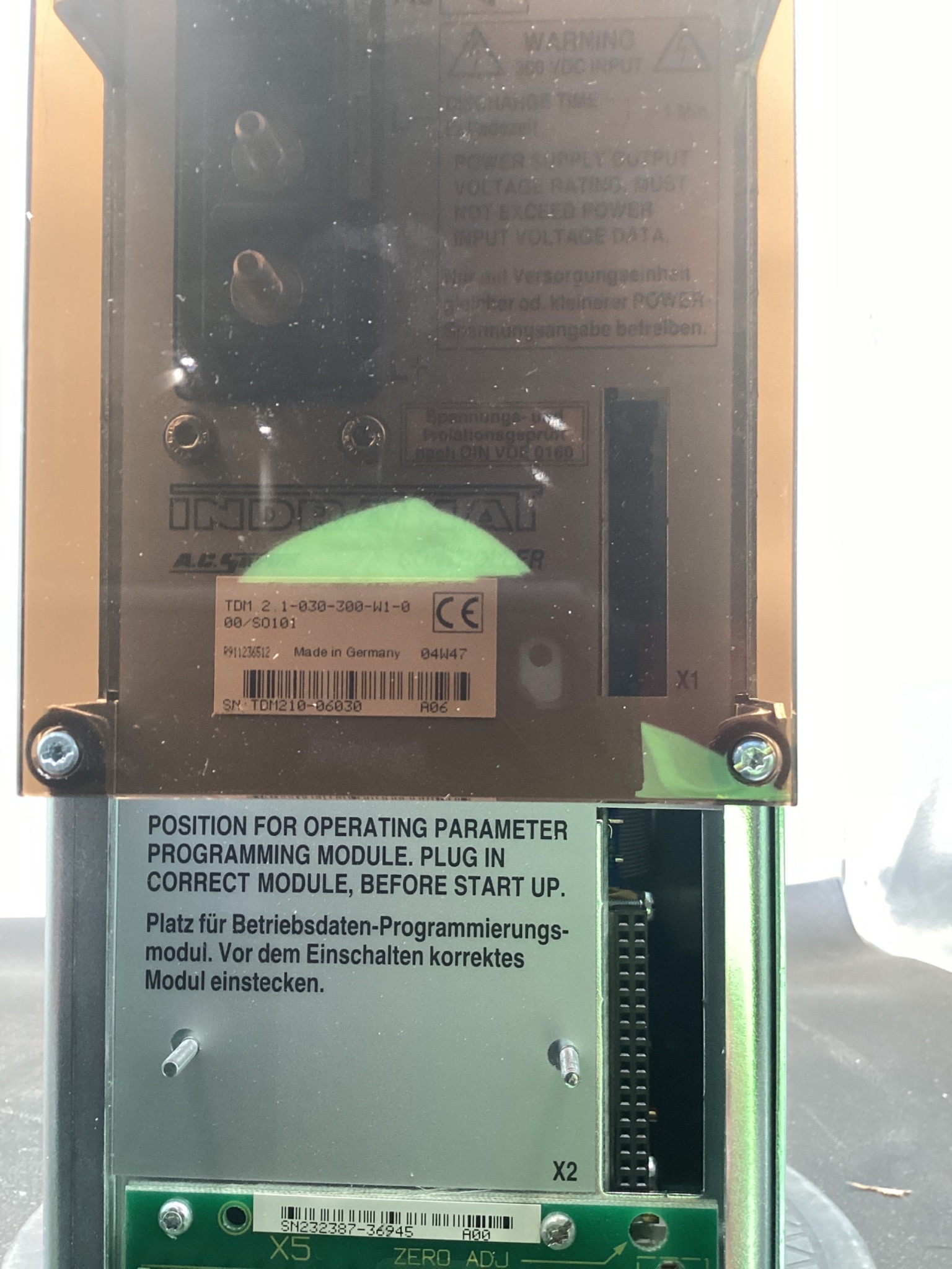 INDRAMAT TDM 2.1-030-300-W1-0 Servo Drive Controller NEW NO BOX 6