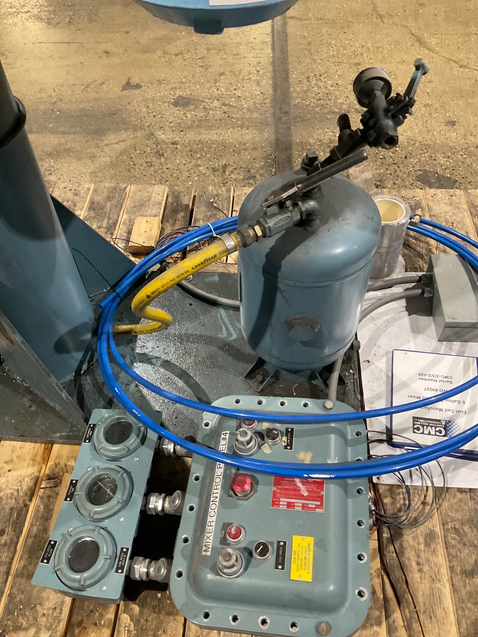 PREMIER MILL ESD/V-10/5 Industrial Mixer 10HP + 5HP 460V USED 7