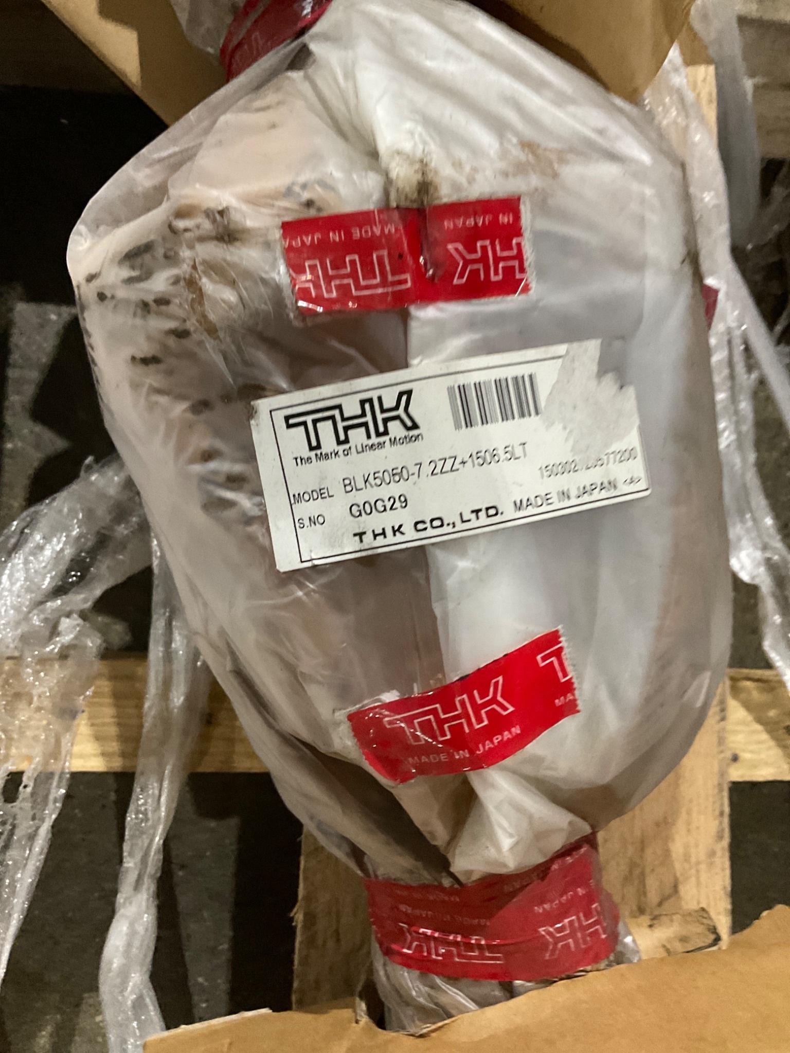 THK BLK5050-7.2ZZ+1506.5LT Linear Block and Rail Assembly NEW 2
