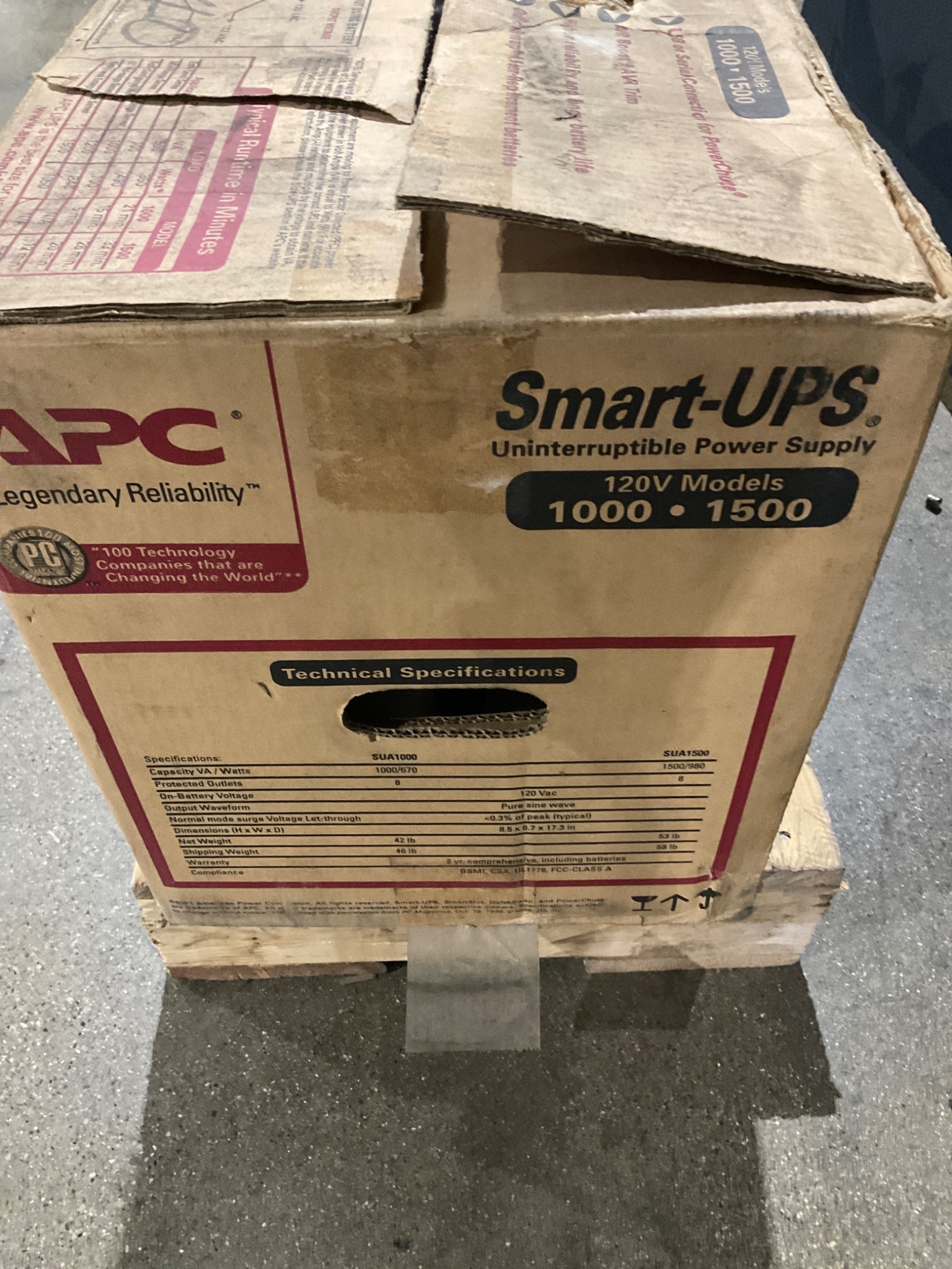 APC SUA1500 Smart-UPS 1500VA 120V Tower NEW 2