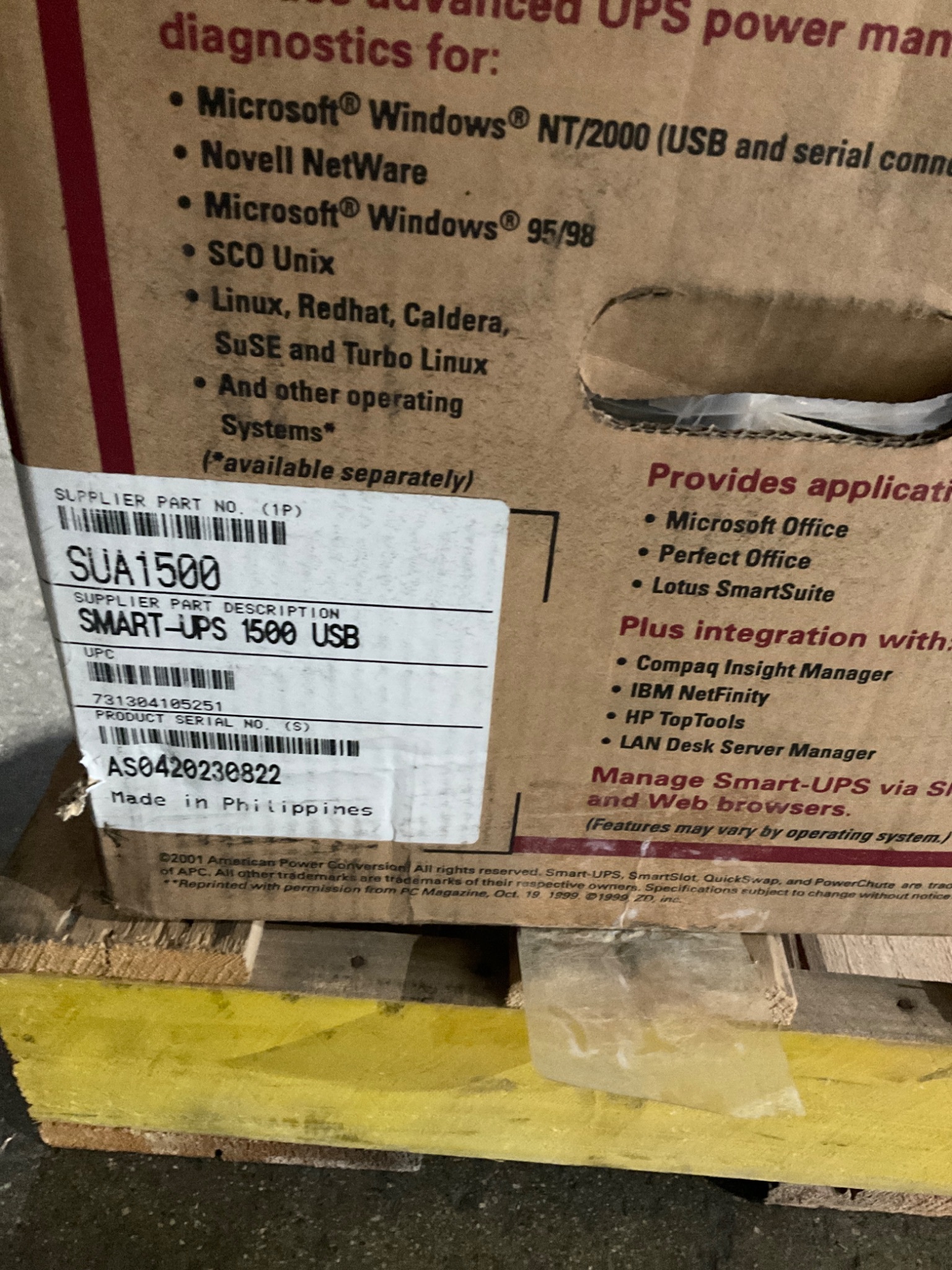 APC SUA1500 Smart-UPS 1500VA 120V Tower NEW 5