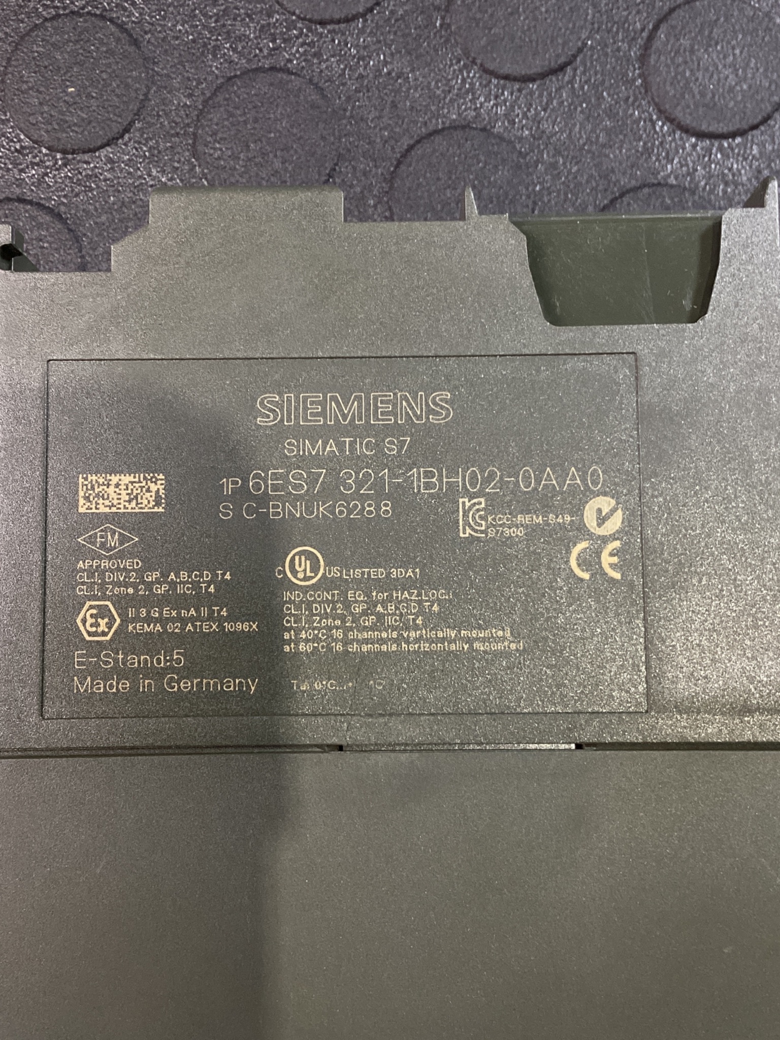 SIEMENS 6ES7 321-1BH02-0AA0 Simatic S7 Digital Input Module USED 4