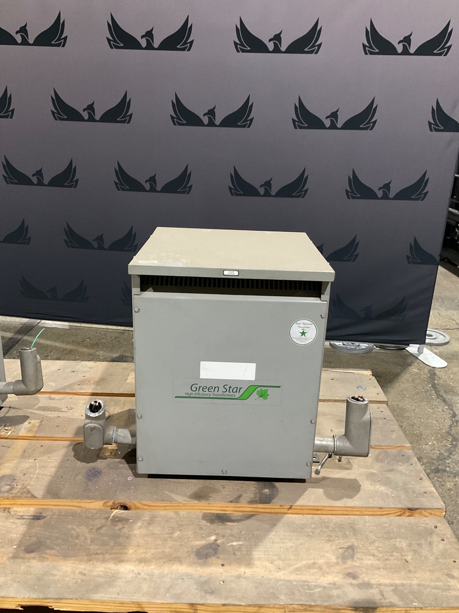 REX POWER MAGNETICS BA45H-M/Z 45kVA Transformer 480V-208Y/120V USED 6