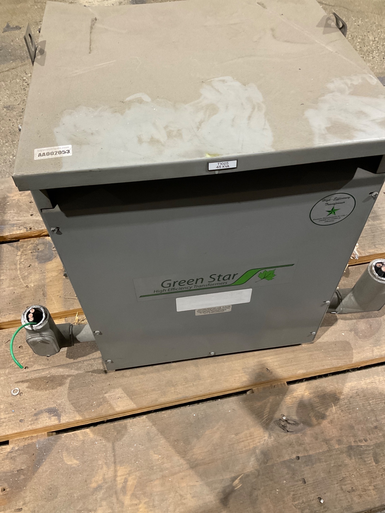 REX POWER MAGNETICS BA45H-M/Z 45kVA Transformer 480V-208Y/120V USED 0