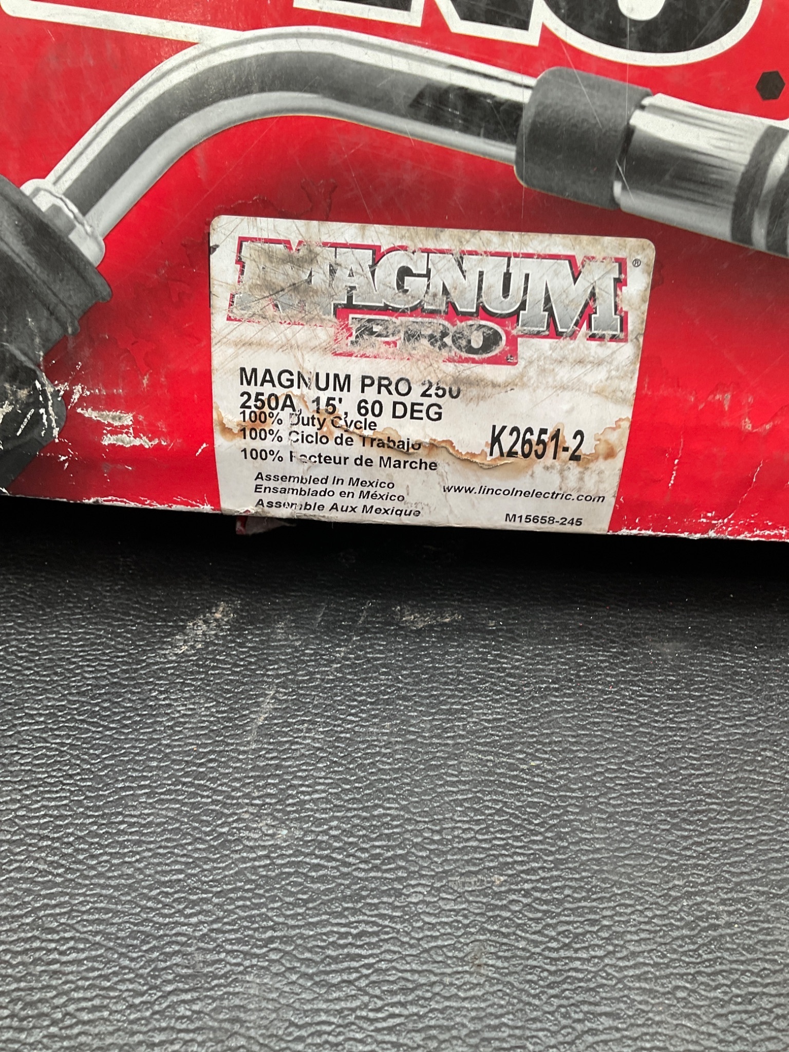 LINCOLN ELECTRIC K2651-2 Magnum PRO 250A MIG Gun 60° Head NEW 1