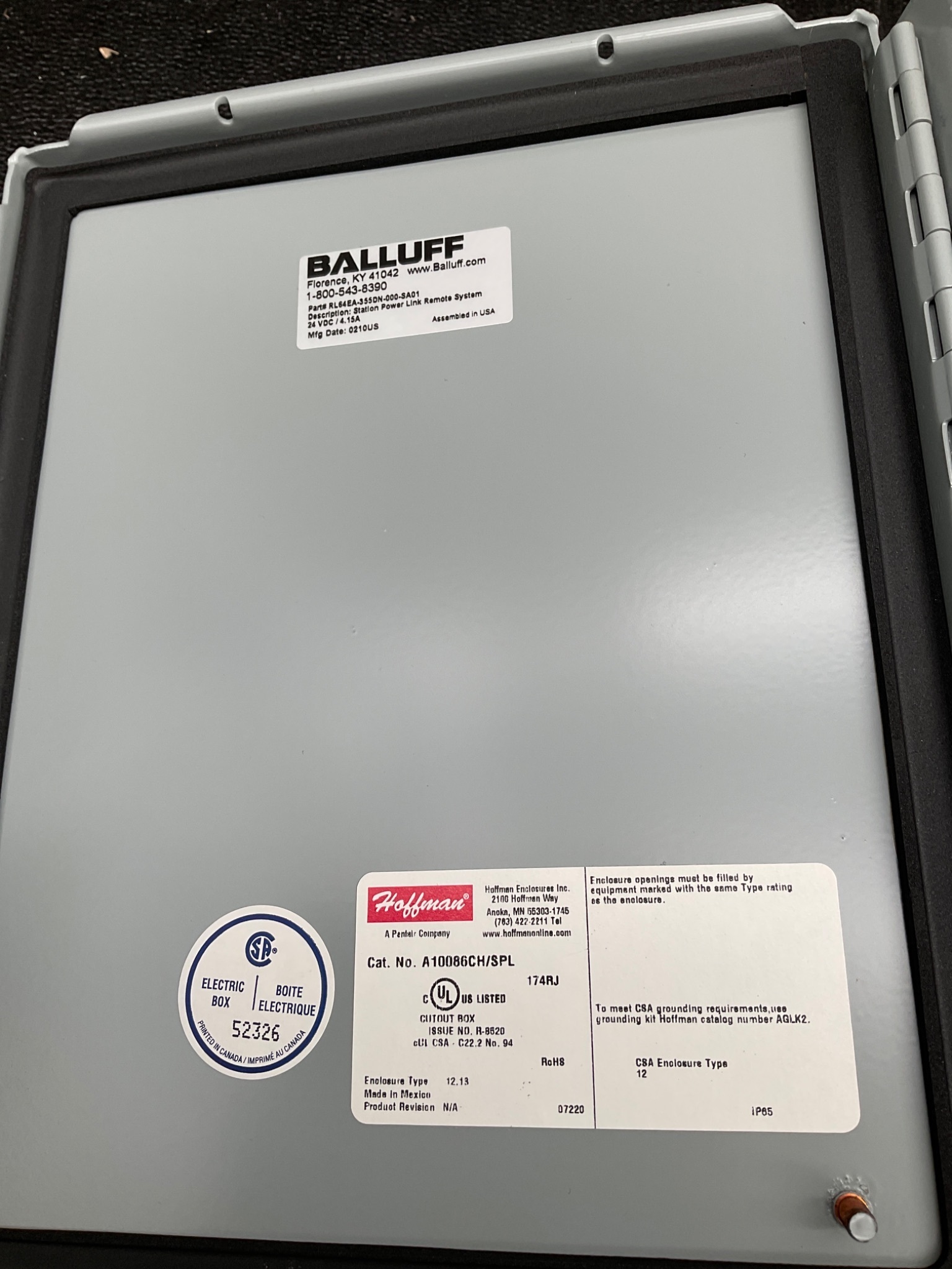 BALLUFF RL64EA-355DN-000-SA01 Station Power Remote Link System USED 3