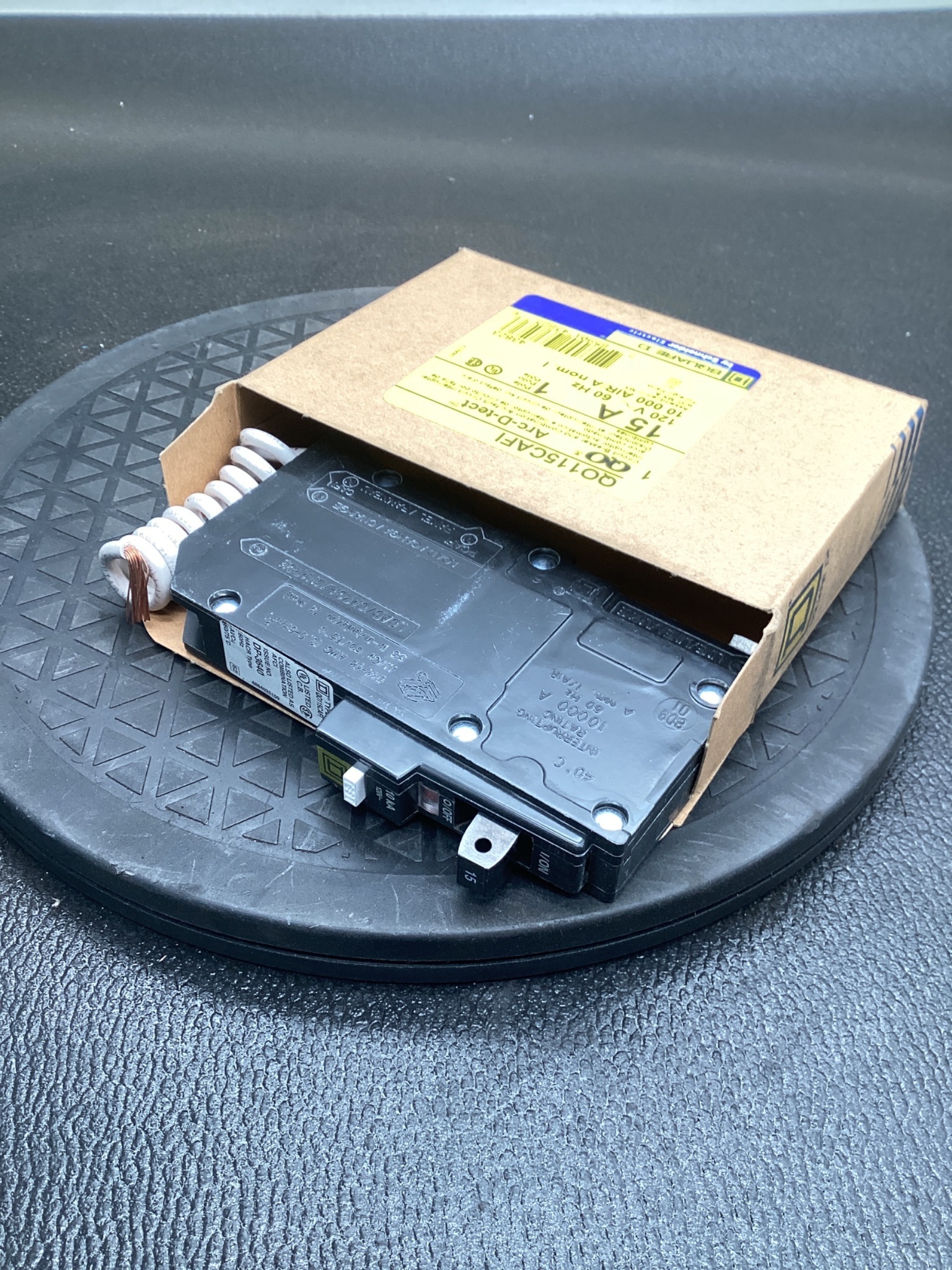 SQUARE D Q0115CAFI Combination Arc Fault Circuit Breaker 15A 120V 1-Pole NEW 4