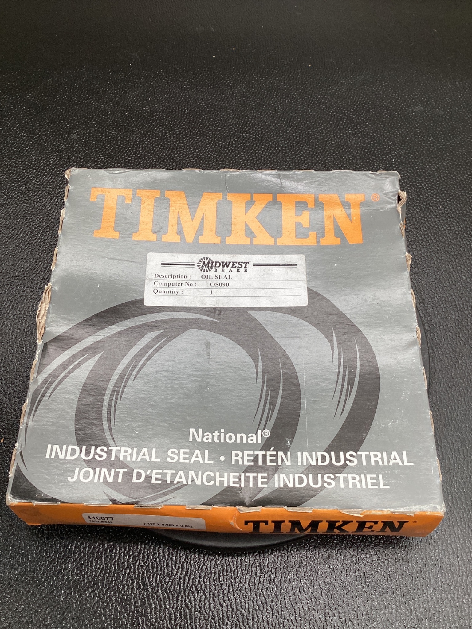 TIMKEN 416077 Nitrile Oil Seal 7.125in x 8.632in x 0.562in NEW 0