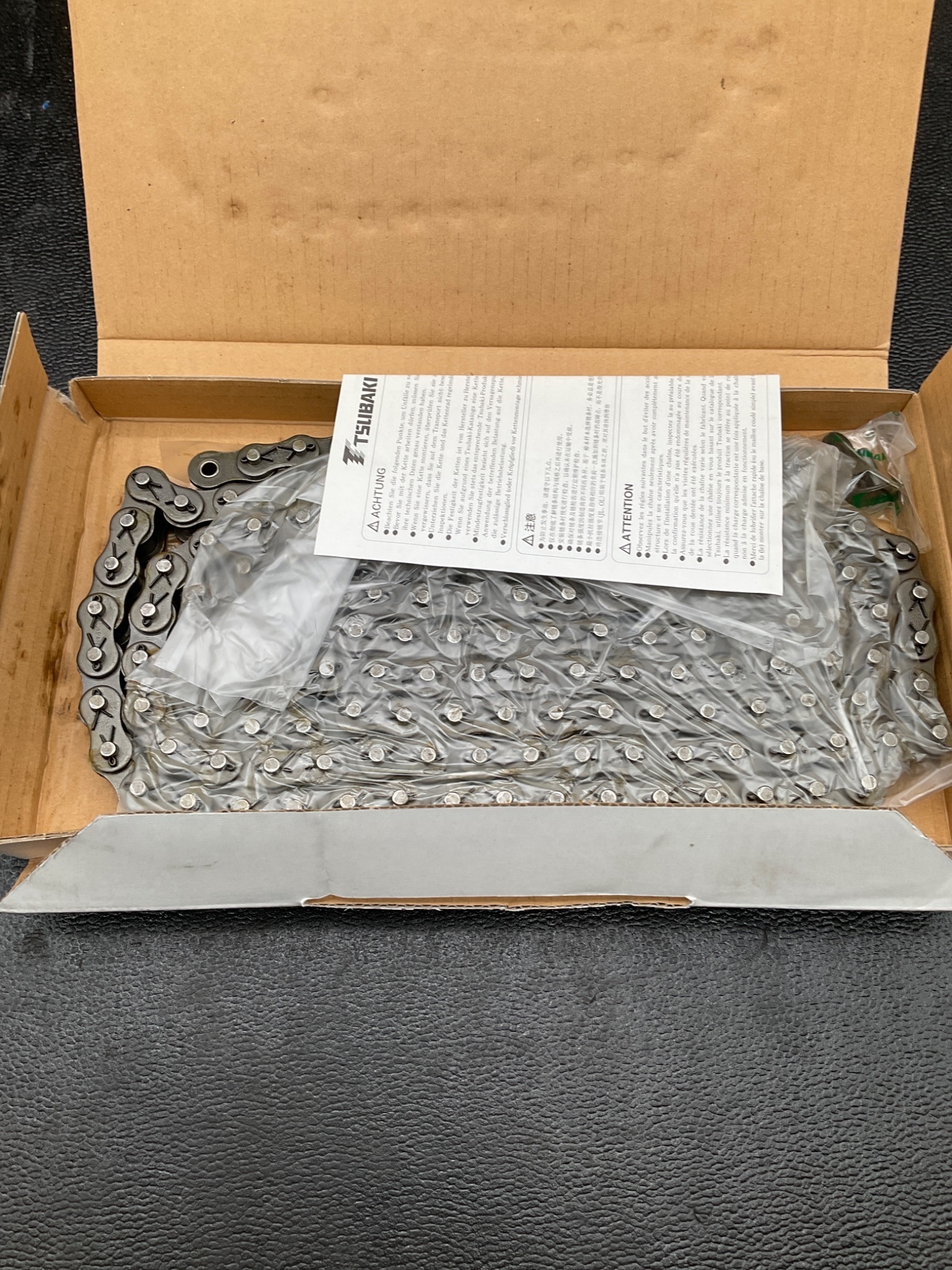 TSUBAKI RS60-1-CP-U Single Strand Roller Chain 160 Links 10FT NEW 4