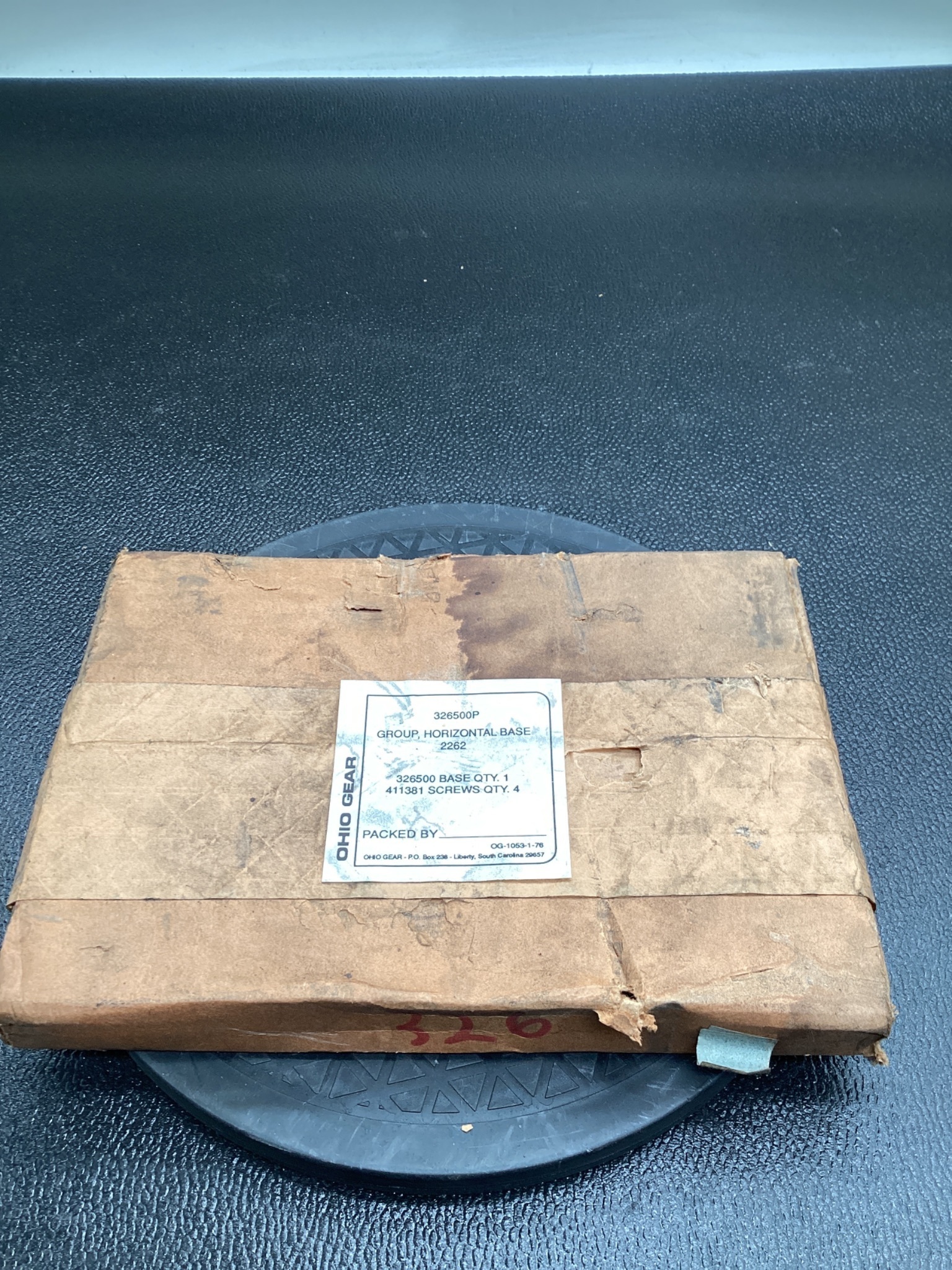 OHIO GEAR 326500P Horizontal Motor Mounting Base USED 0