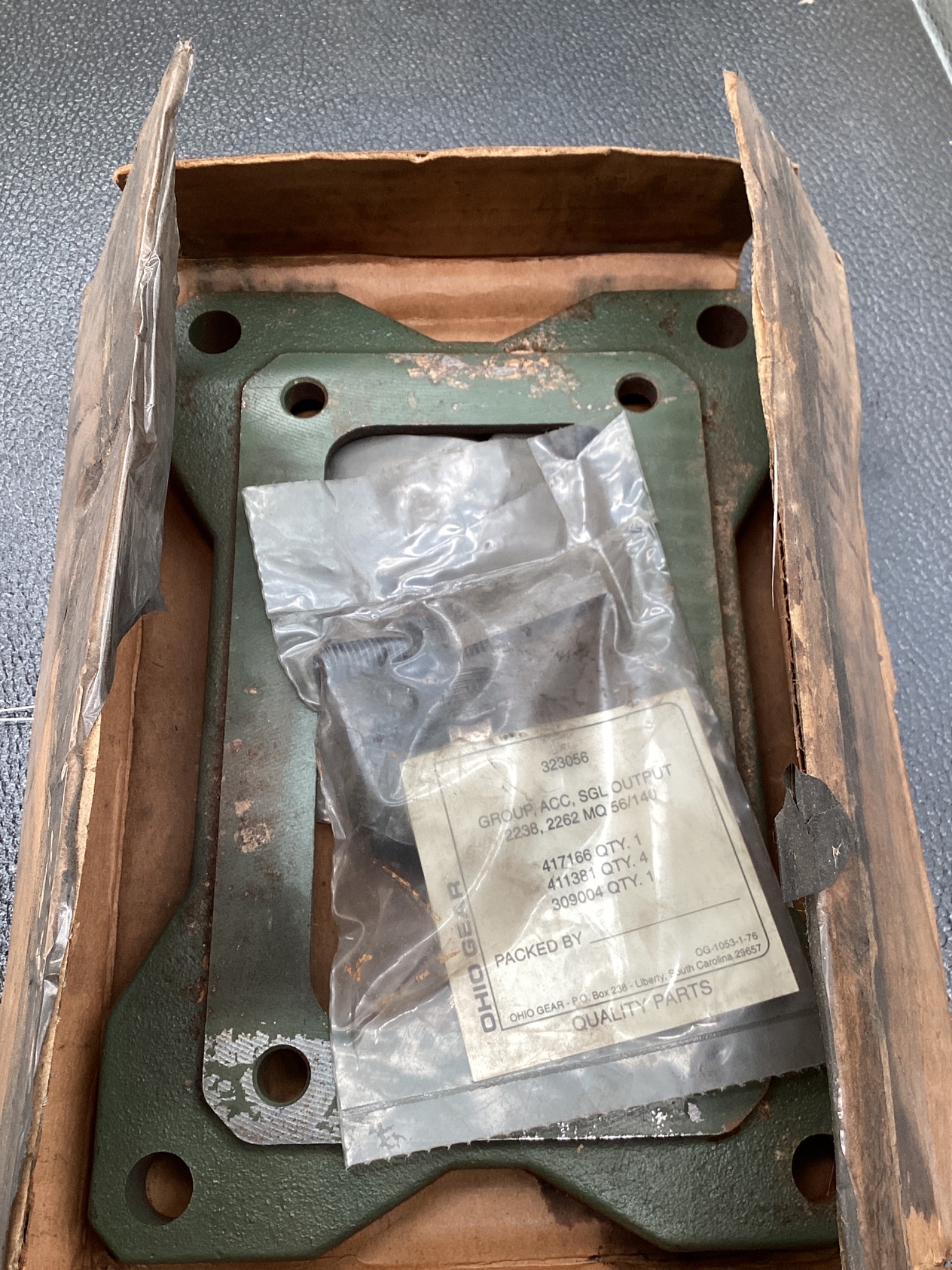 OHIO GEAR 326500P Horizontal Motor Mounting Base USED 3