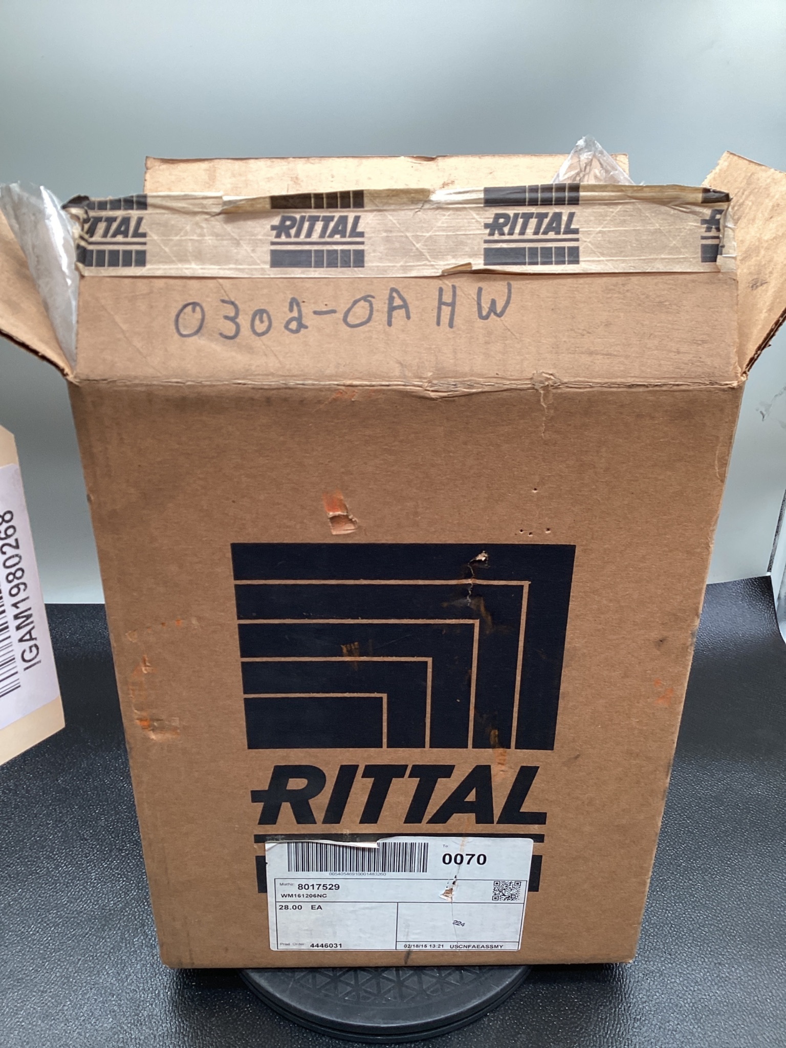 RITTAL WM161206NC WALL-MOUNT ENCLOSURE 16X12X6 CARBON STEEL NEW 0