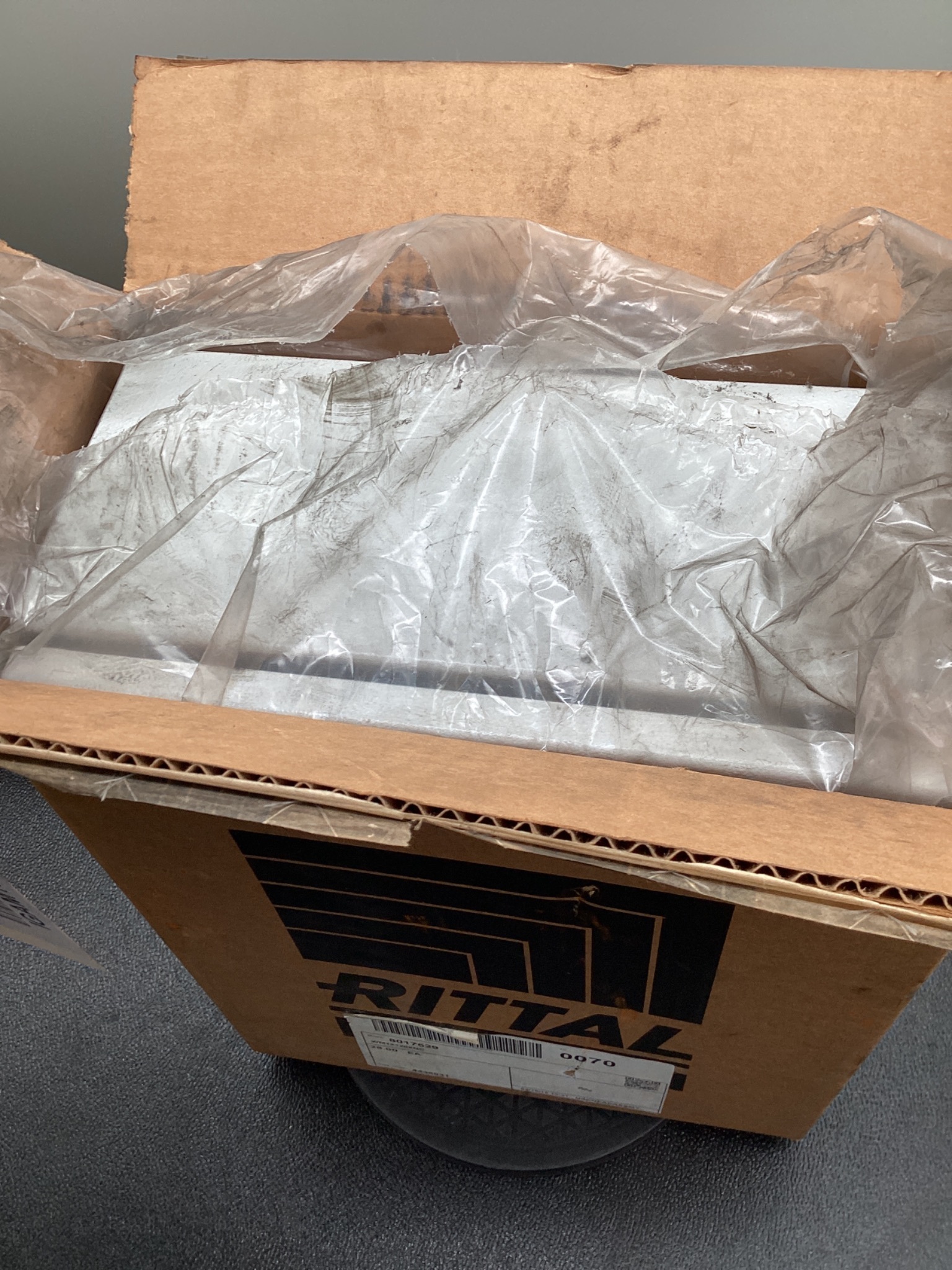 RITTAL WM161206NC WALL-MOUNT ENCLOSURE 16X12X6 CARBON STEEL NEW 3