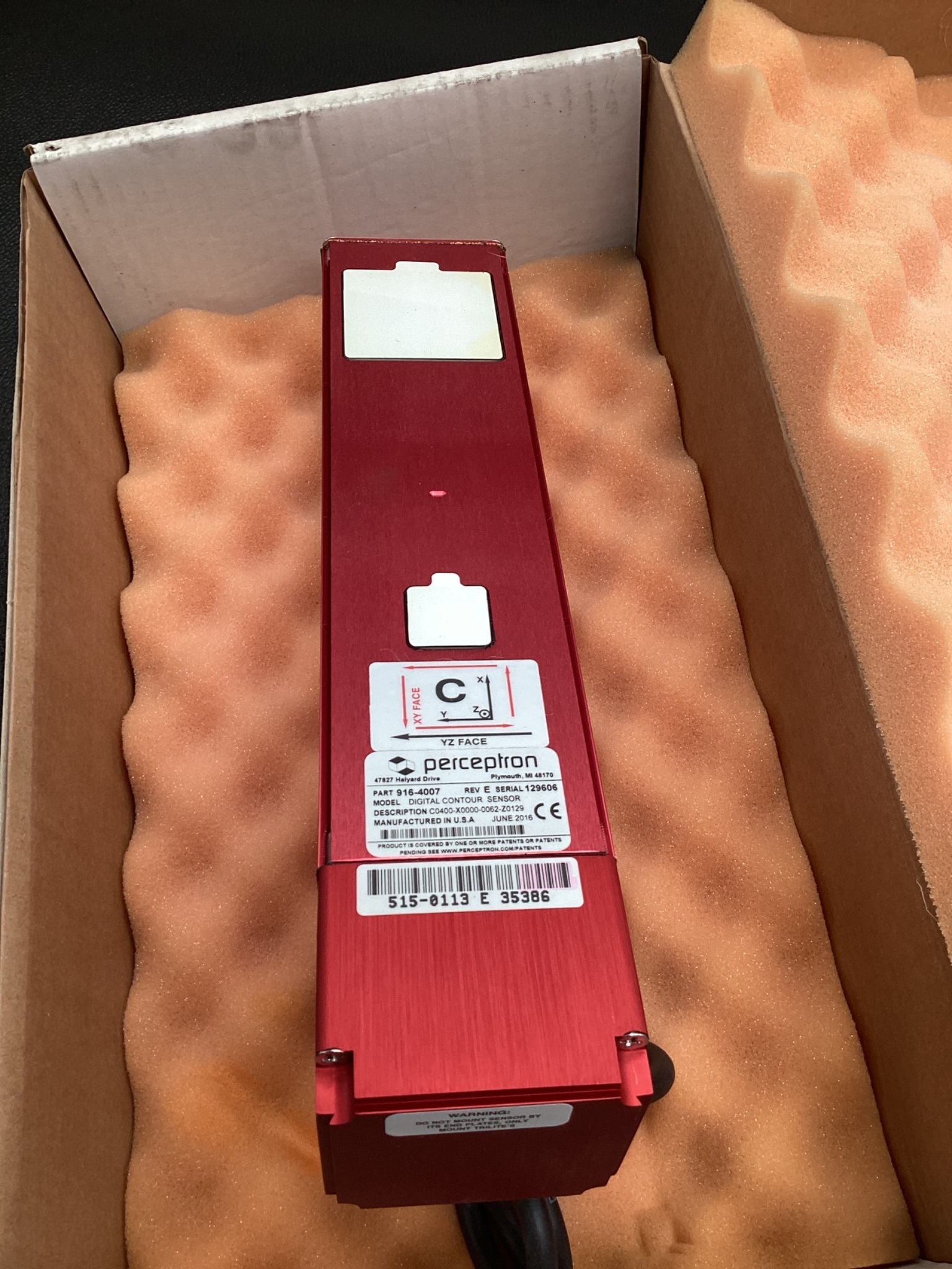PERCEPTRON 916-4007 Digital Contour Sensor TriCam Rev E NEW 5