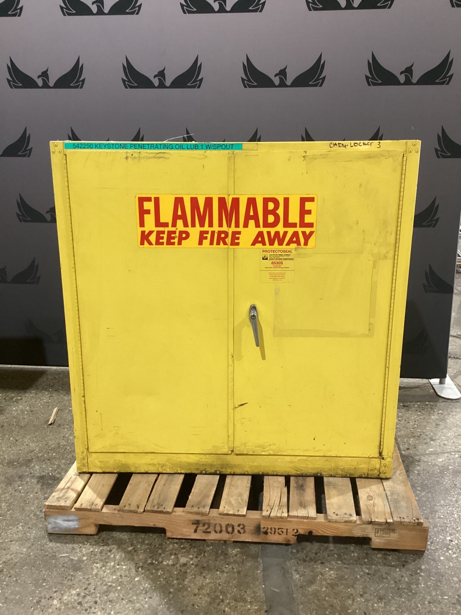 PROTECTOSEAL 6530S 30 Gallon Flammable Safety Cabinet USED 0