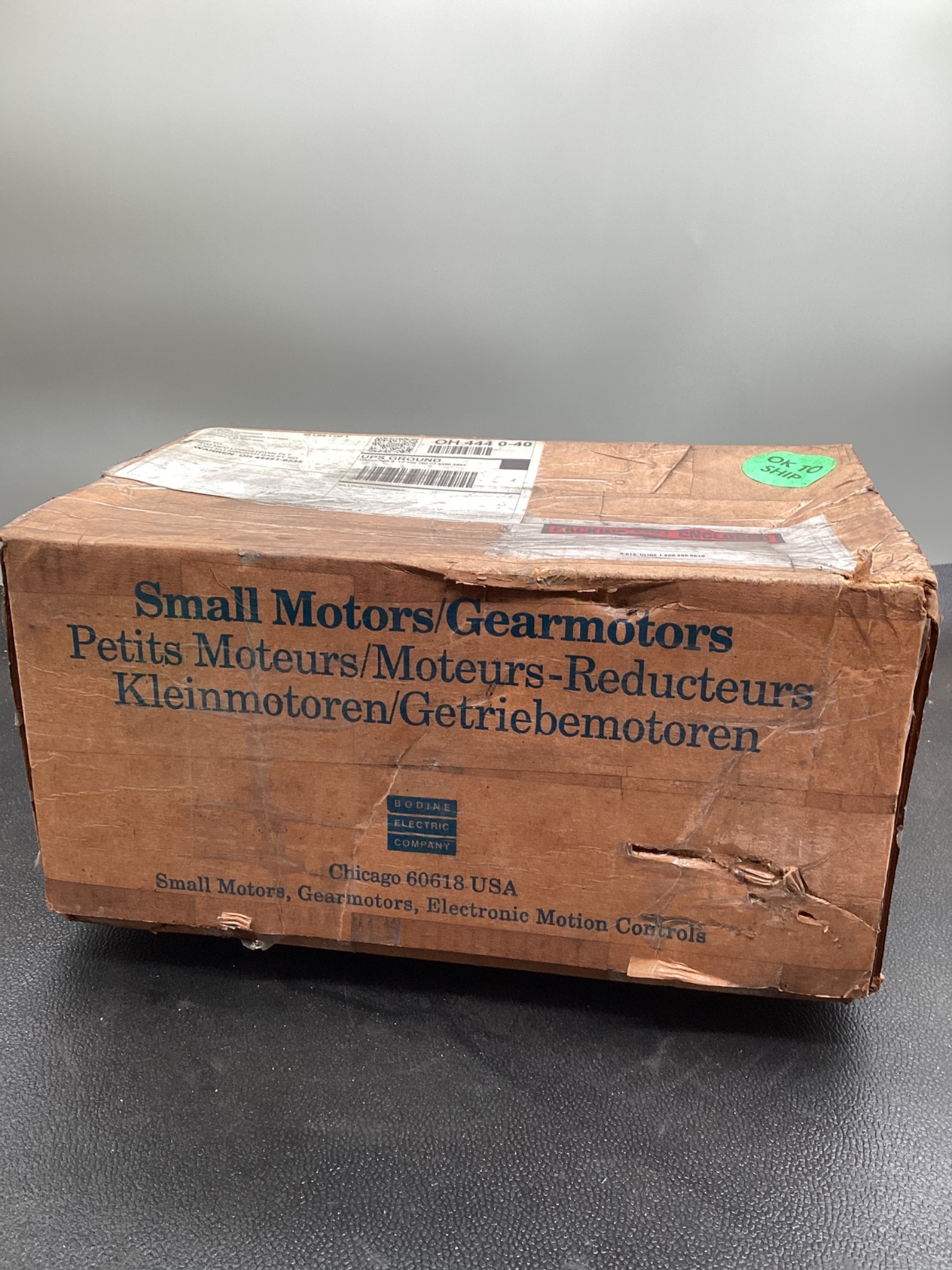BODINE ELECTRIC 48R6BFPP-F2 DC Gearmotor 1/2HP 230V NEW 0