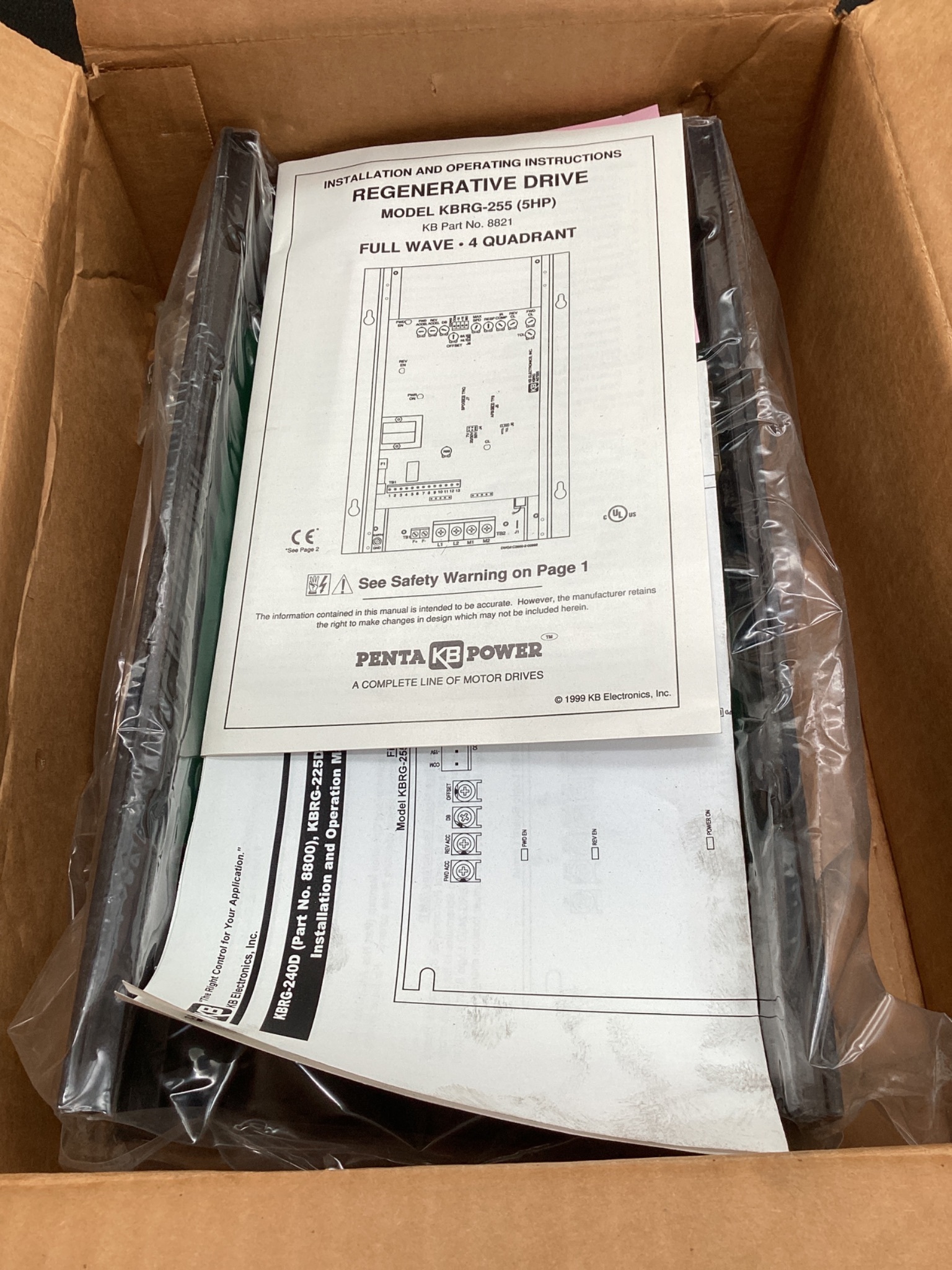 KB ELECTRONICS KBRG-255 Regenerative DC Drive 230V NEW 1