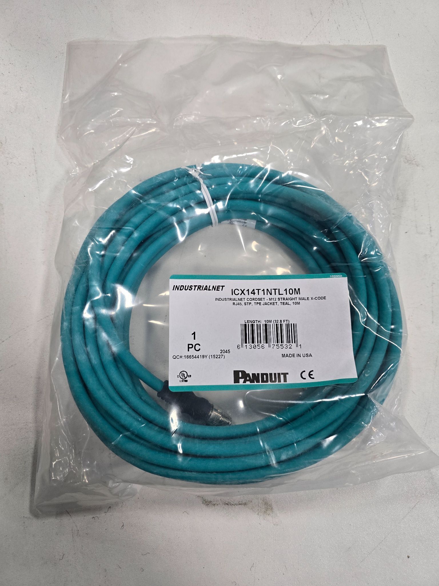 PANDUIT INDUSTRIAL CORDSET ICX14T1NTL10M NEW 0