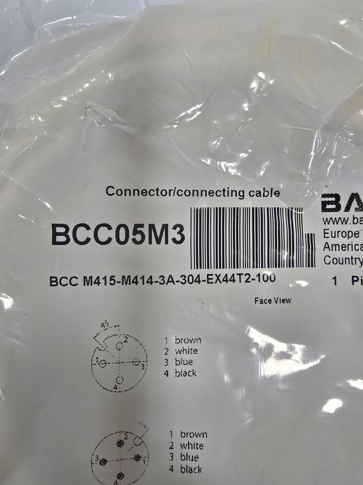 BALLUFF BCC-M415-M414-3A-304-EX44T2-100 SENSOR CABLE NEW 1