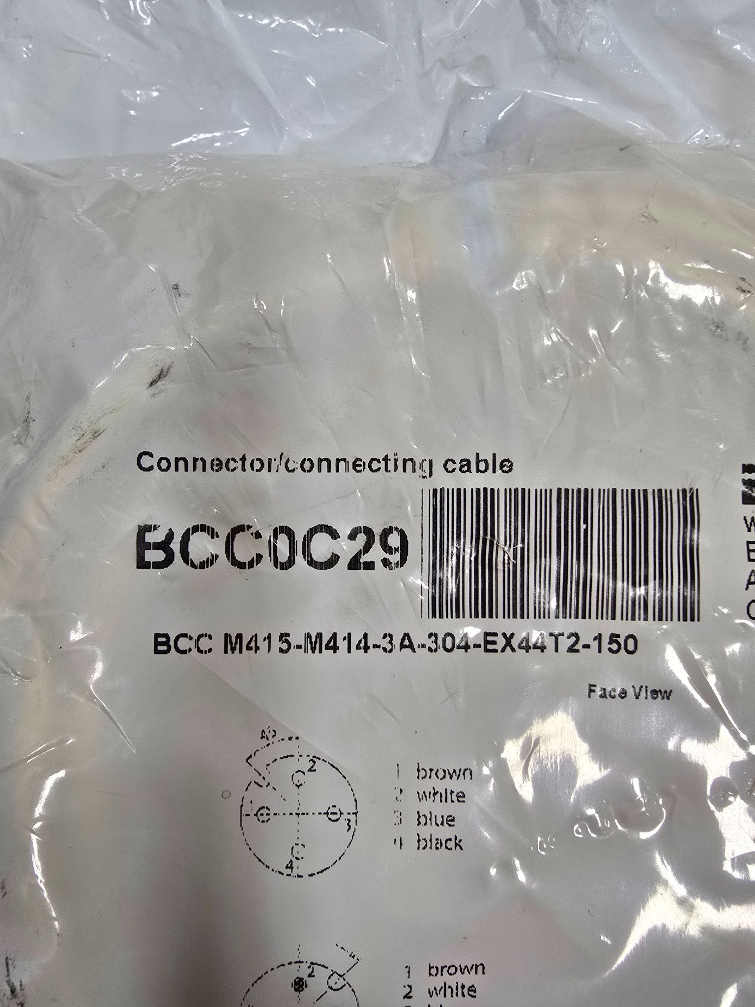 BALLUFF BCC-M415-M414-3A-304-EX44T2-150 SENSOR CABLE NEW 1