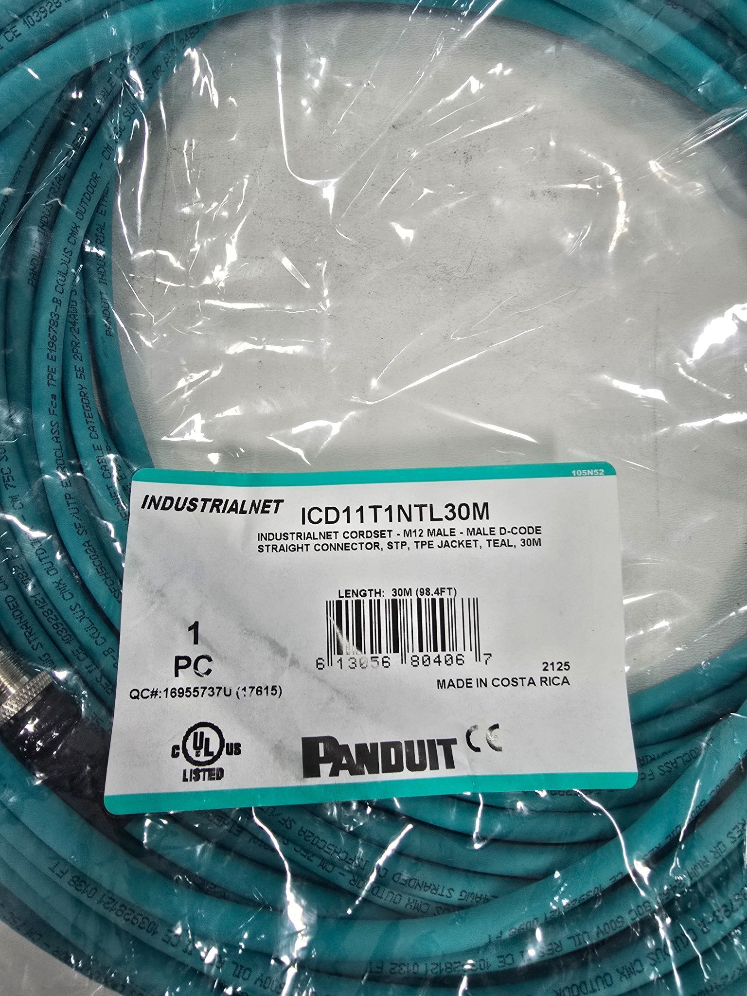 PANDUIT ICD11T1NTL30M SENSOR CABLE NEW 1