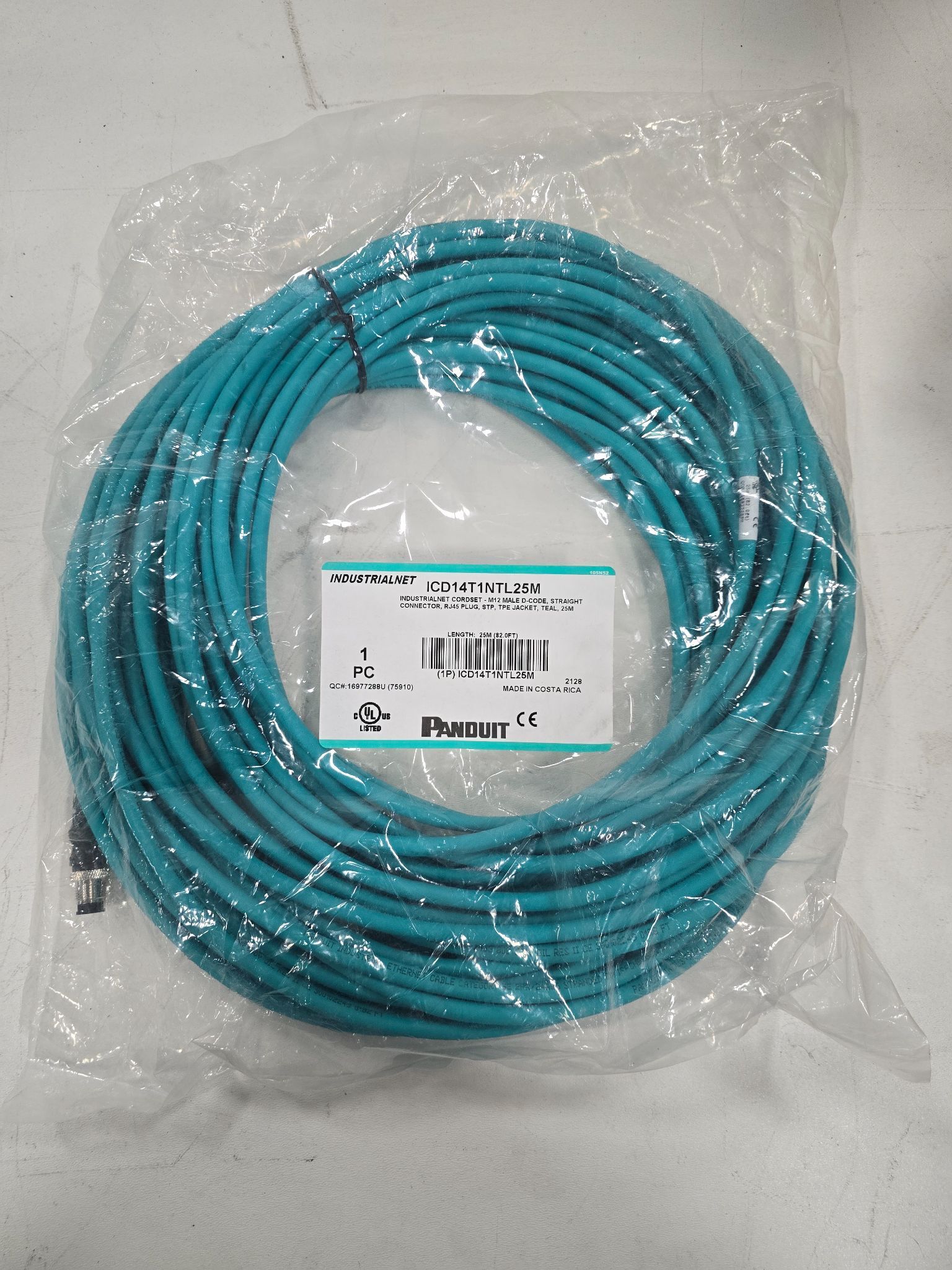 PANDUIT ICD14T1NTL25M SENSOR CABLE NEW 0