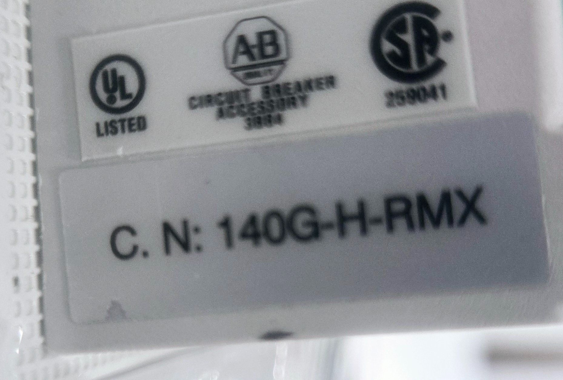 ALLEN BRADLEY 140G-H6X3 DISCONNECT SWITCH KIT USED 2