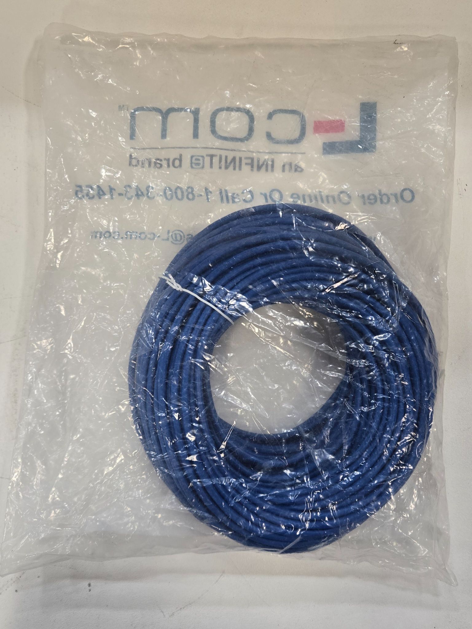 L-COM TRD695SCR-BL-150 SHEILDED CAT6 CABLE 150FT NEW 1
