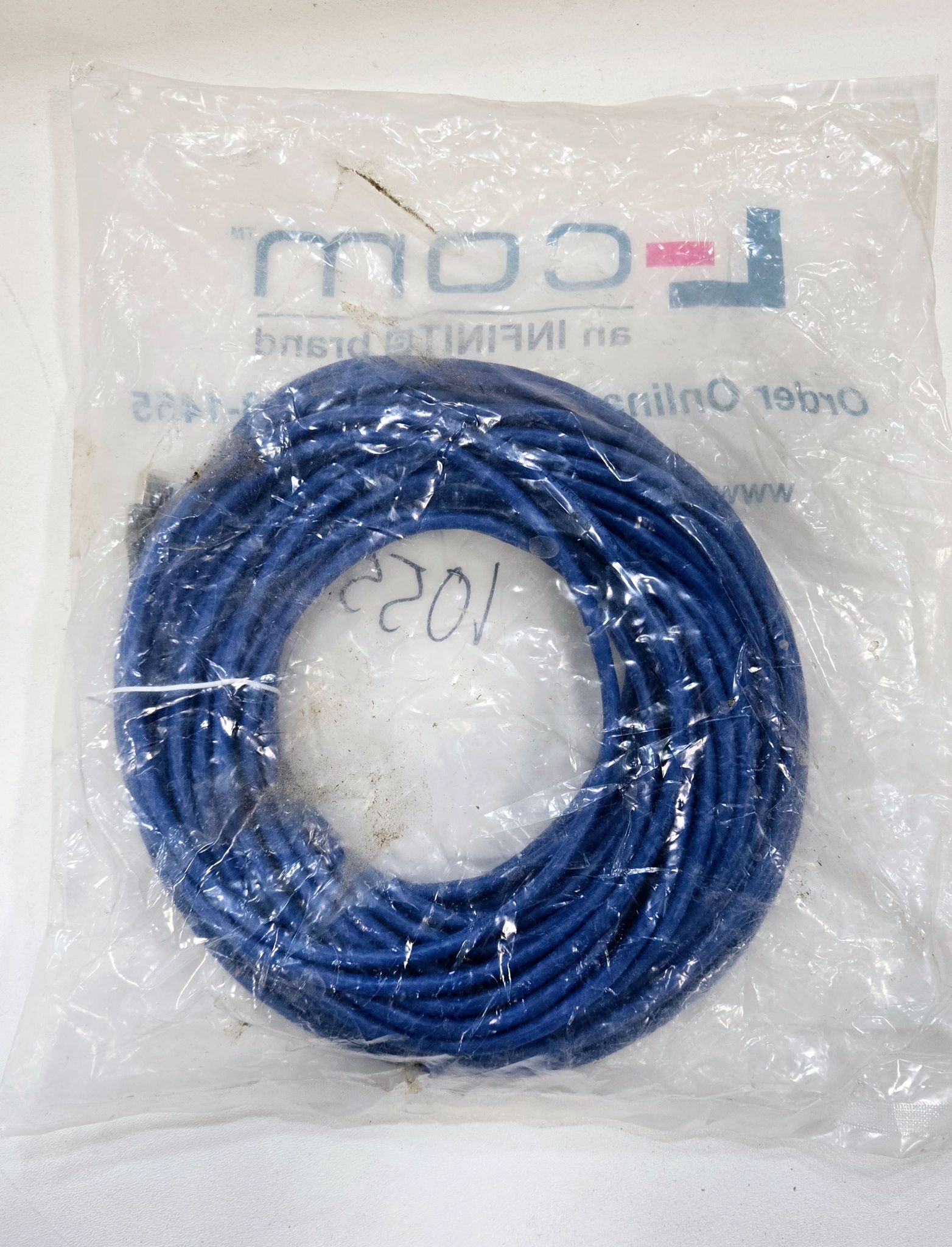 L-COM TRD695SCR-BL-75 SHIELDED CAT6 CABLE 75FT NEW 1