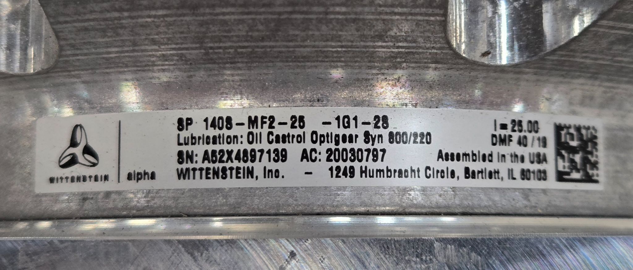 WITTENSTEIN SP 140S-MF2-25-1G1-28 GEARBOX USED 3