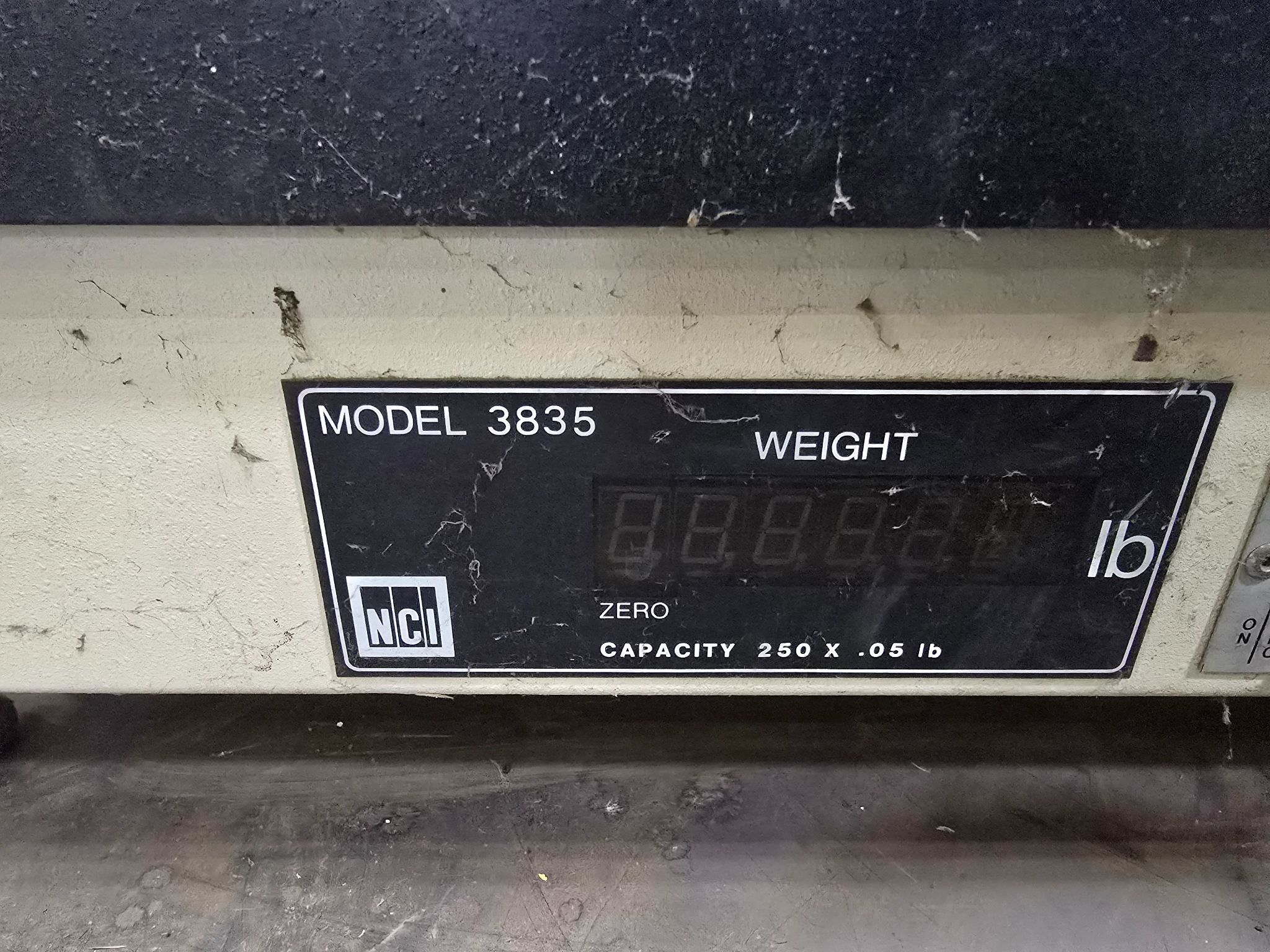NCI 3835 250LB ROLLING TOP SCALE USED 2