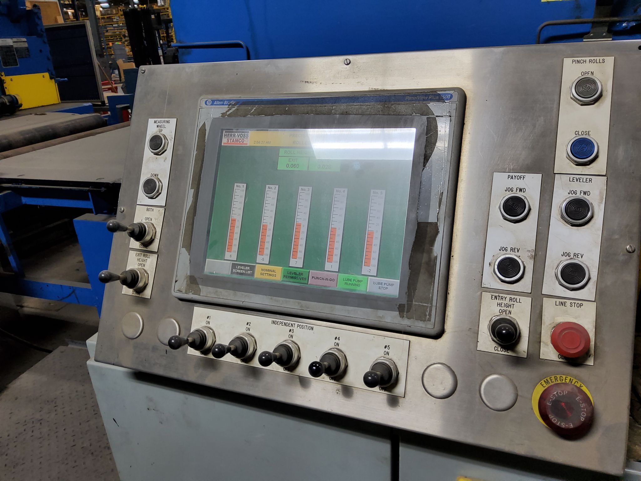 48" X 20,000LBS X .80" HERR VOSS CUT-TO-LENGTH LINE W/PRECISION LEVELER 5