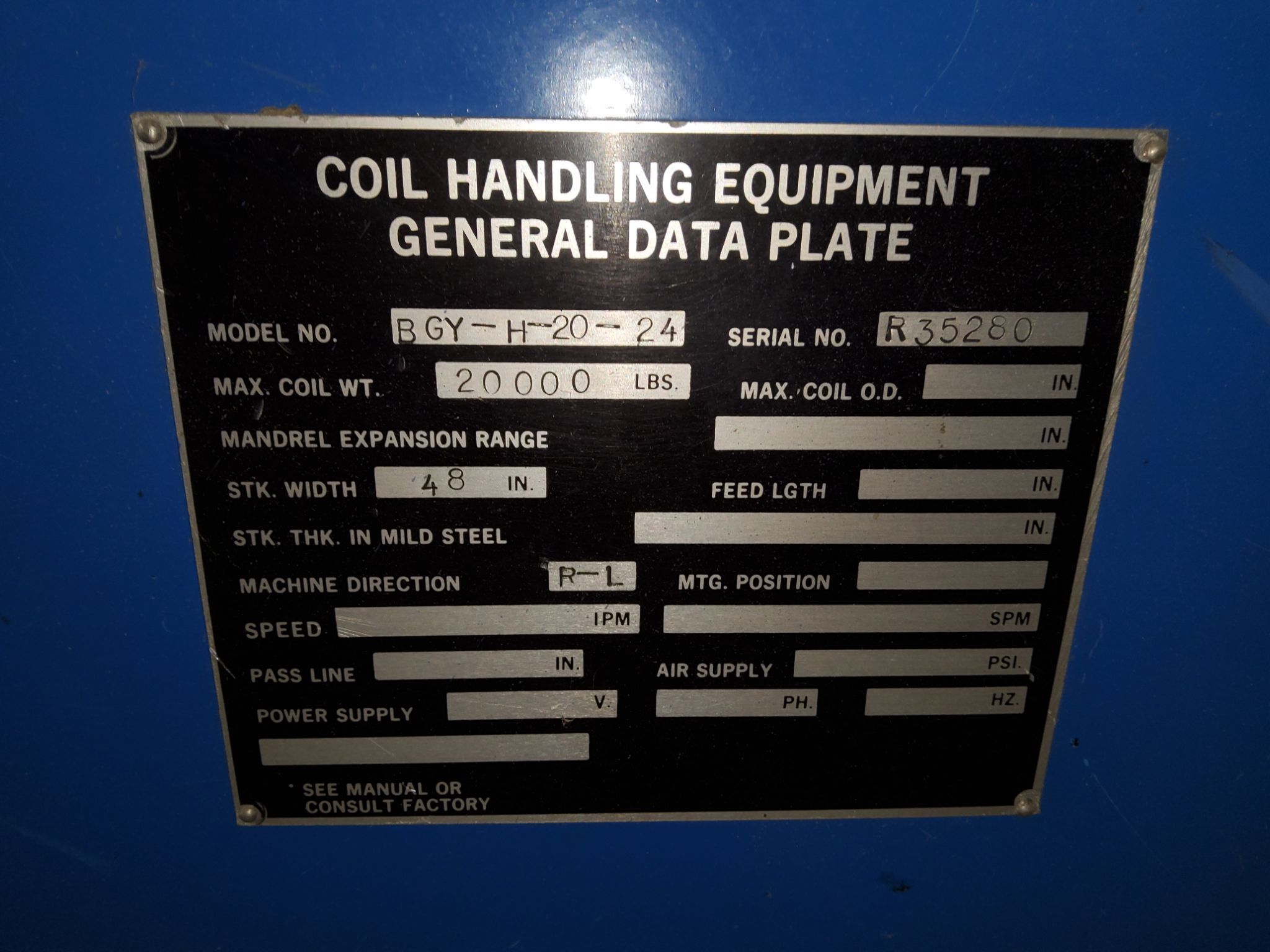 48" X 20,000LBS X .80" HERR VOSS CUT-TO-LENGTH LINE W/PRECISION LEVELER 14