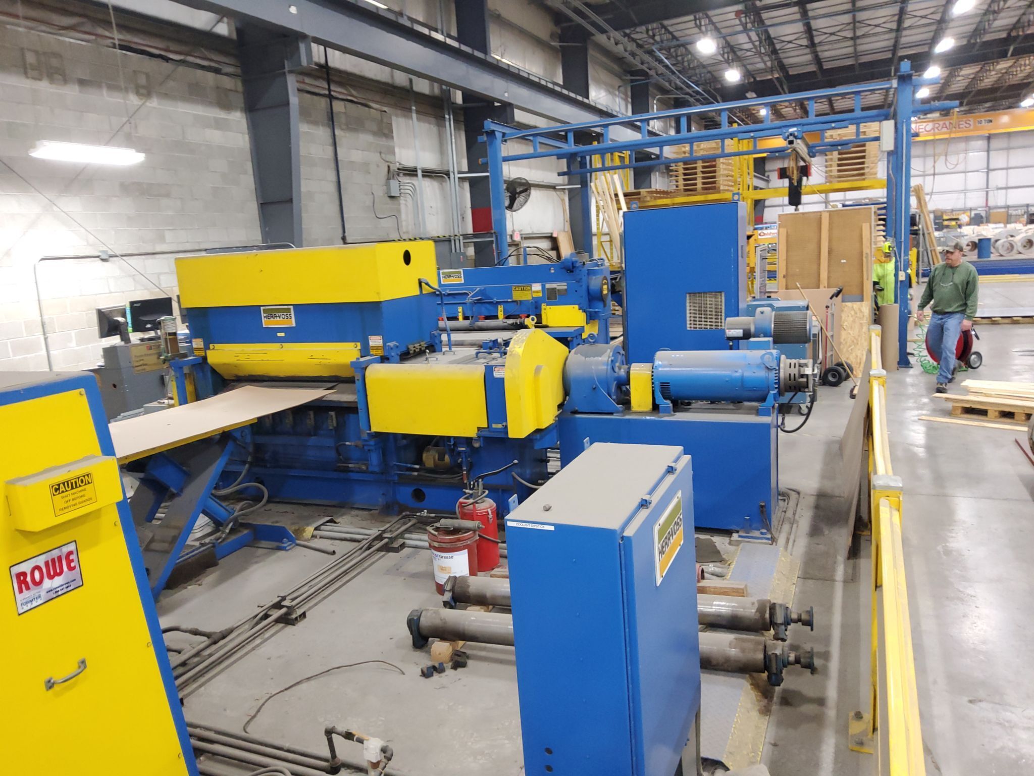 48" X 20,000LBS X .80" HERR VOSS CUT-TO-LENGTH LINE W/PRECISION LEVELER 18