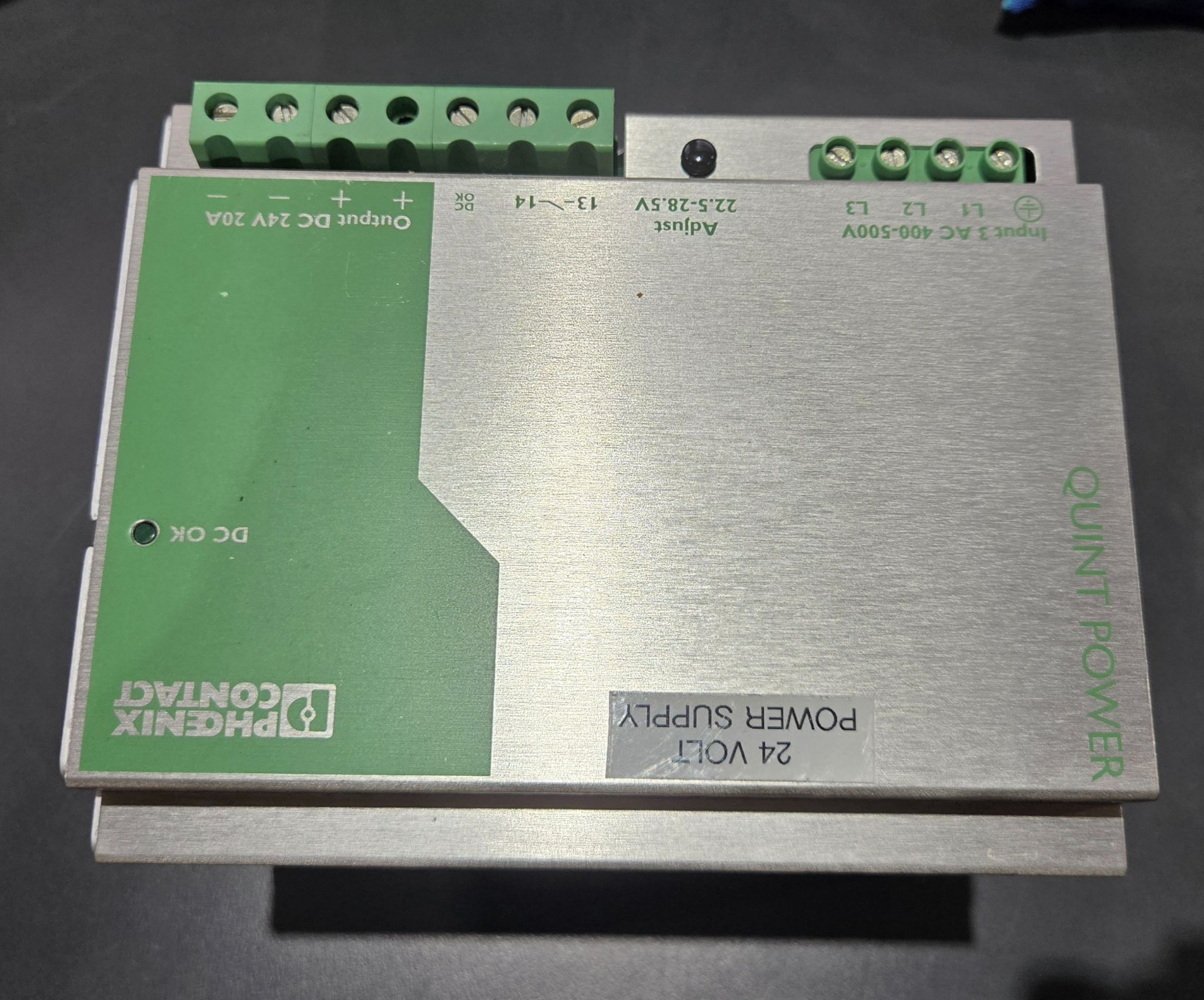 PHOENIX CONTACT QUINT-PS-3x400-500AC/24DC/20 24V POWER SUPPLY 0