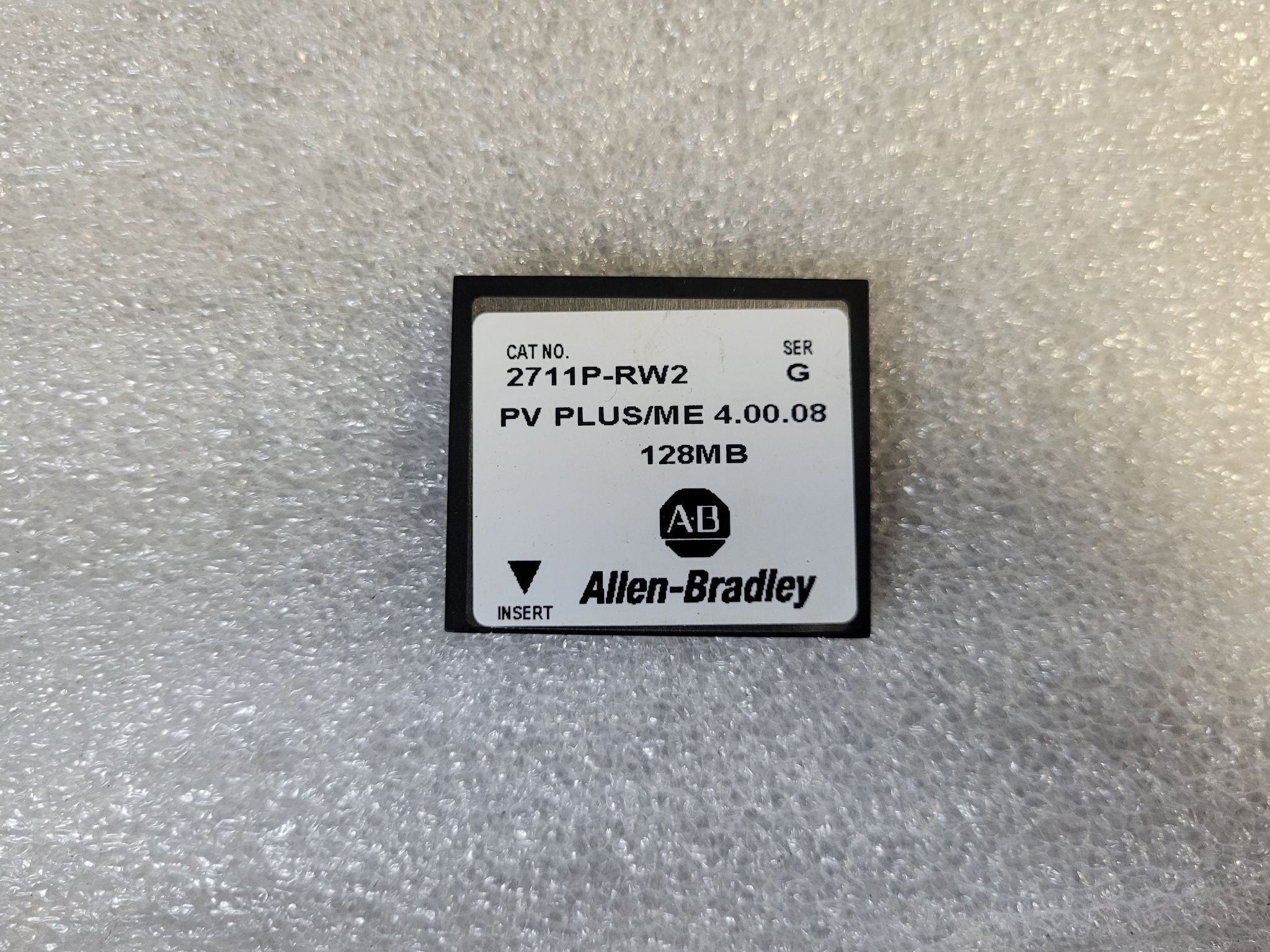 ALLEN BRADLEY 2711P-RW2 128MB Internal Compact-Flash Card USED 0